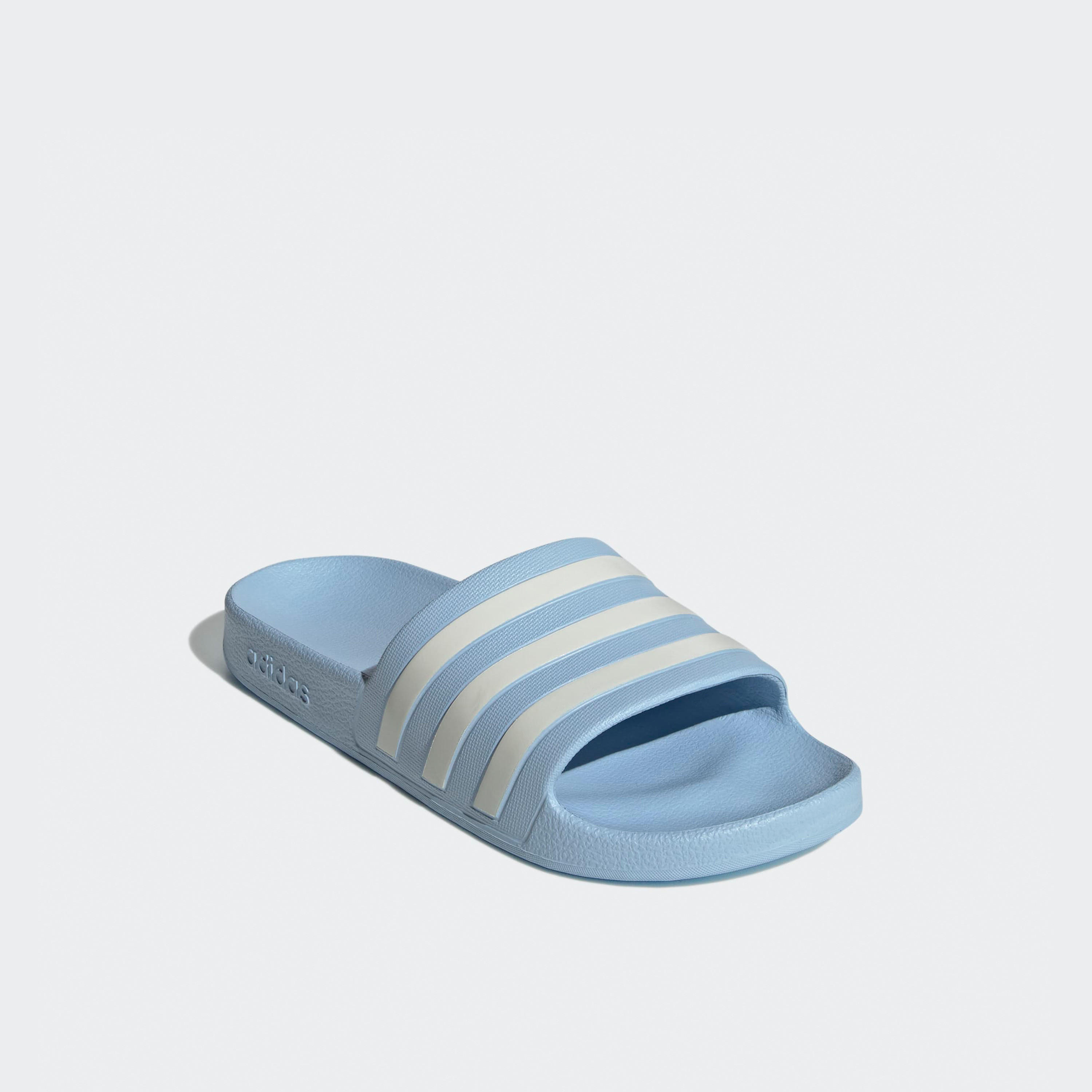 Adidas Women Adilette Aqua Striped Slides-women-shoes-sandals-flats-image-1