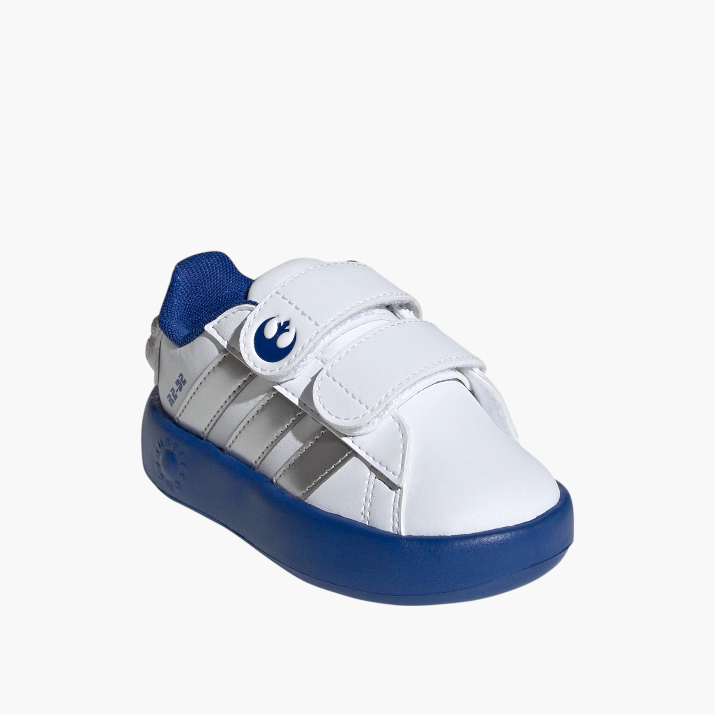 adidas Kids Droids Grand Court Cf I Hook & Loop Ankle Sneakers Durable Shoes-sports-boys-shoes-image-1