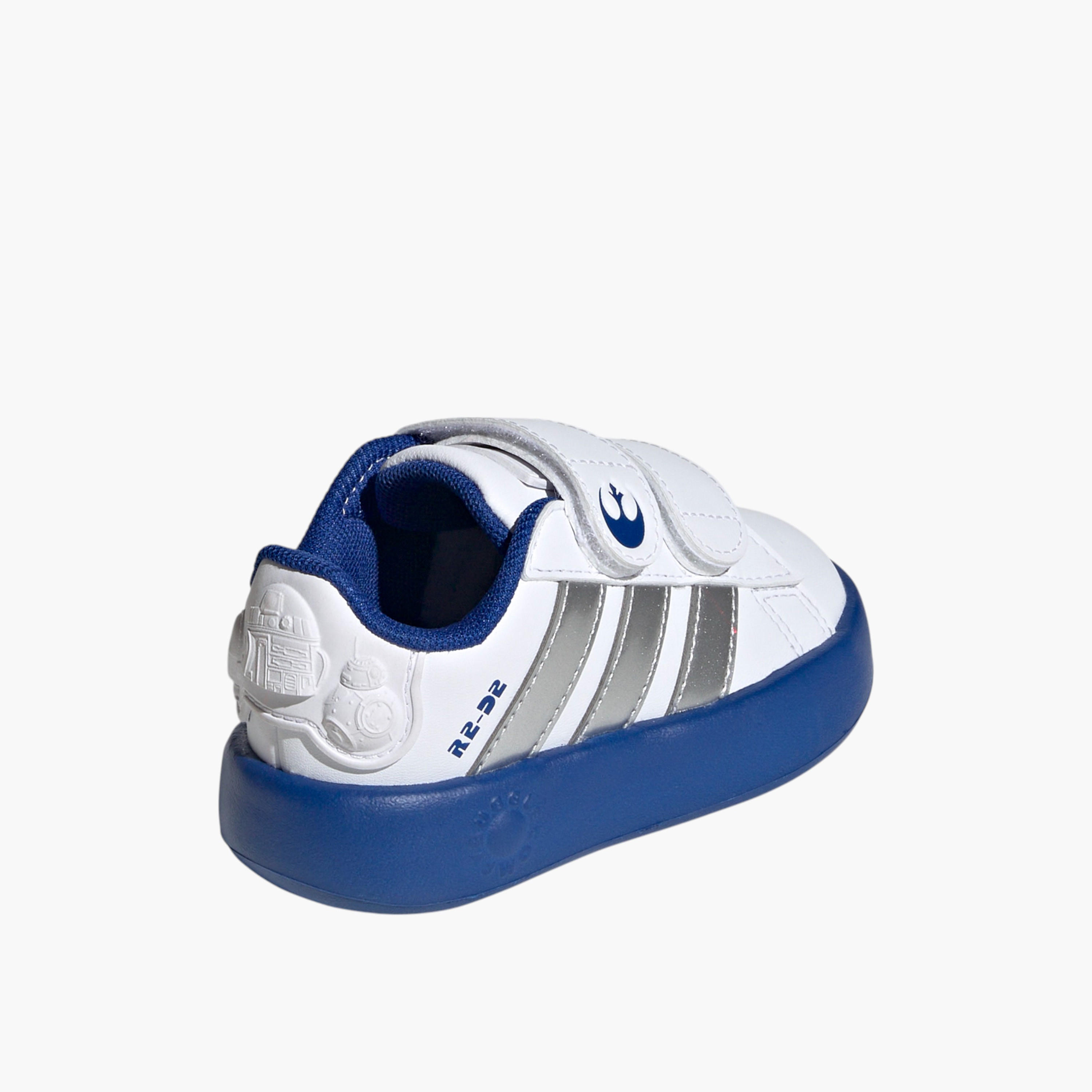 adidas Kids Droids Grand Court Cf I Hook & Loop Ankle Sneakers Durable Shoes-sports-boys-shoes-image-6