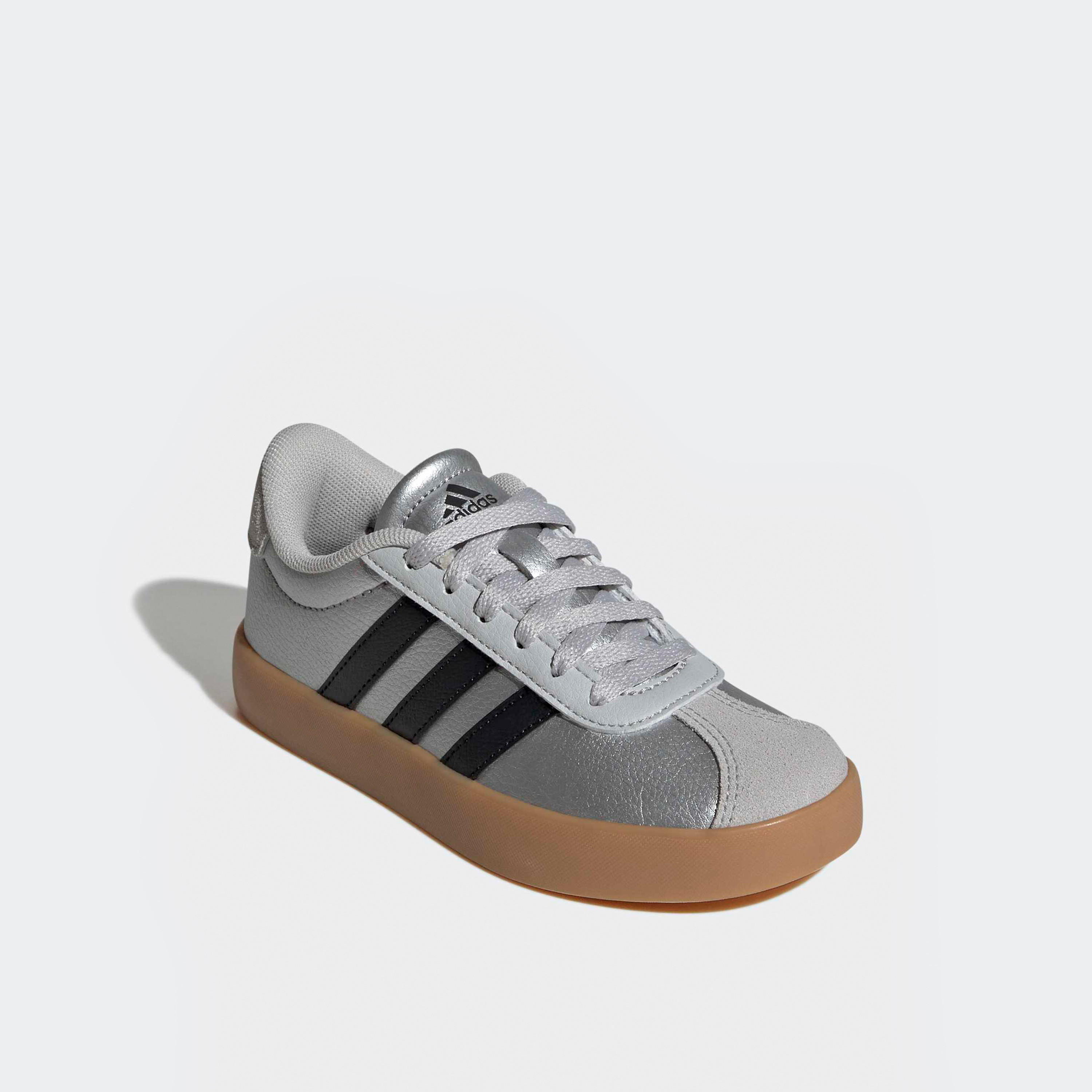 Adidas Kids VL Court 3.0 Lace-Up Sneakers-girls-shoes-sneakers-image-1