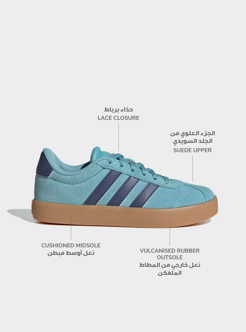 Adidas Boys VL Court 3.0 Lace-Up Sneakers-sports-boys-shoes-image-2