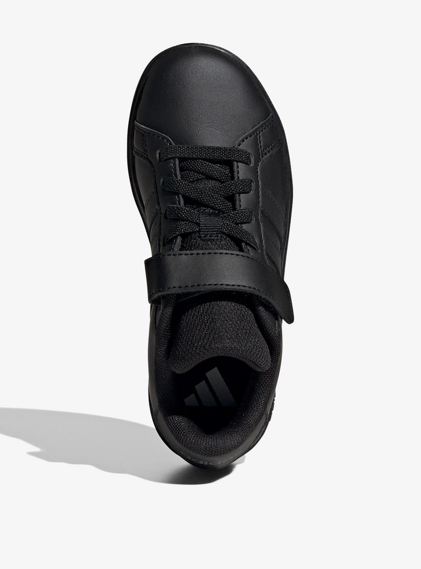 حذاء مدرسي بارز الملمس بشريط إغلاق لاصق للأطفال من أديداس - Grand Court 2.0 EL C-boys-shoes-schoolshoes-image-3