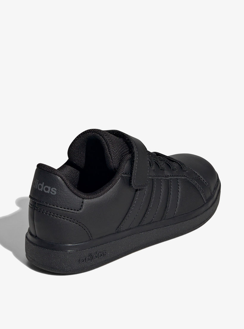 حذاء مدرسي بارز الملمس بشريط إغلاق لاصق للأطفال من أديداس - Grand Court 2.0 EL C-boys-shoes-schoolshoes-image-6