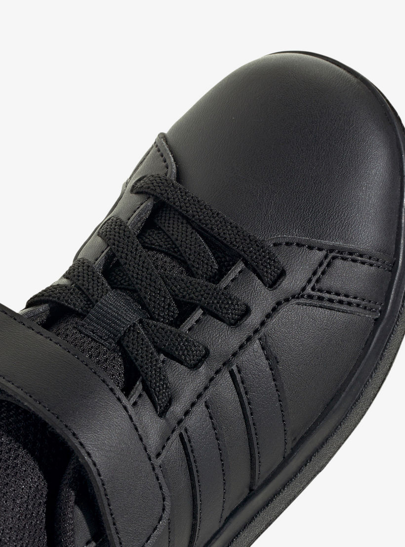 حذاء مدرسي بارز الملمس بشريط إغلاق لاصق للأطفال من أديداس - Grand Court 2.0 EL C-boys-shoes-schoolshoes-image-8