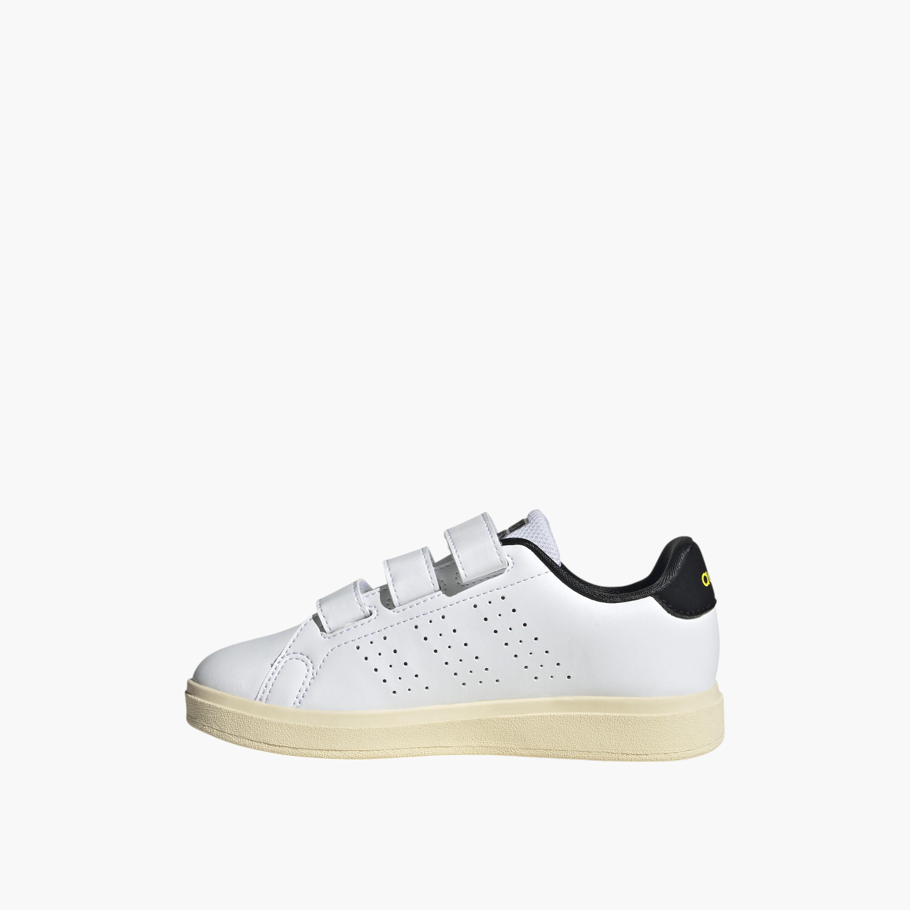 adidas Kids' ADVANTAGE SMILEY CF Sneakers with Hook and Loop Closure - IH6251-boys-shoes-schoolshoes-image-3