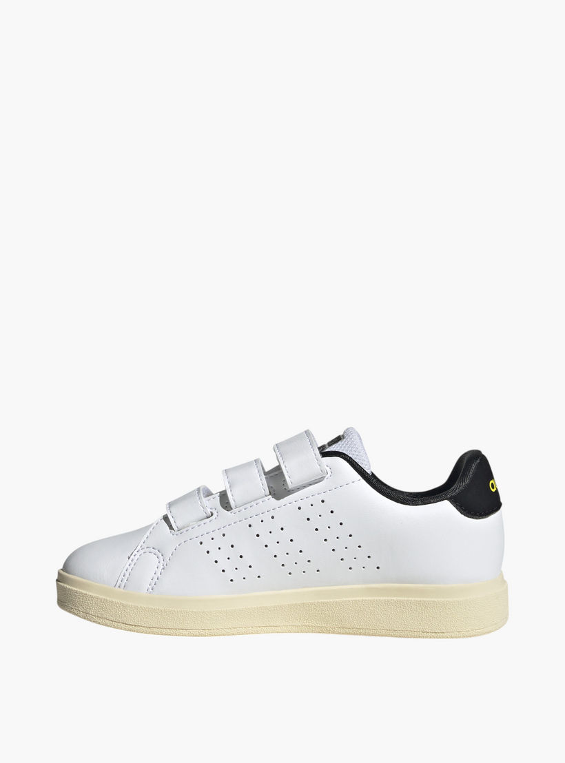 adidas Kids' ADVANTAGE SMILEY CF Sneakers with Hook and Loop Closure - IH6251-boys-shoes-schoolshoes-image-3