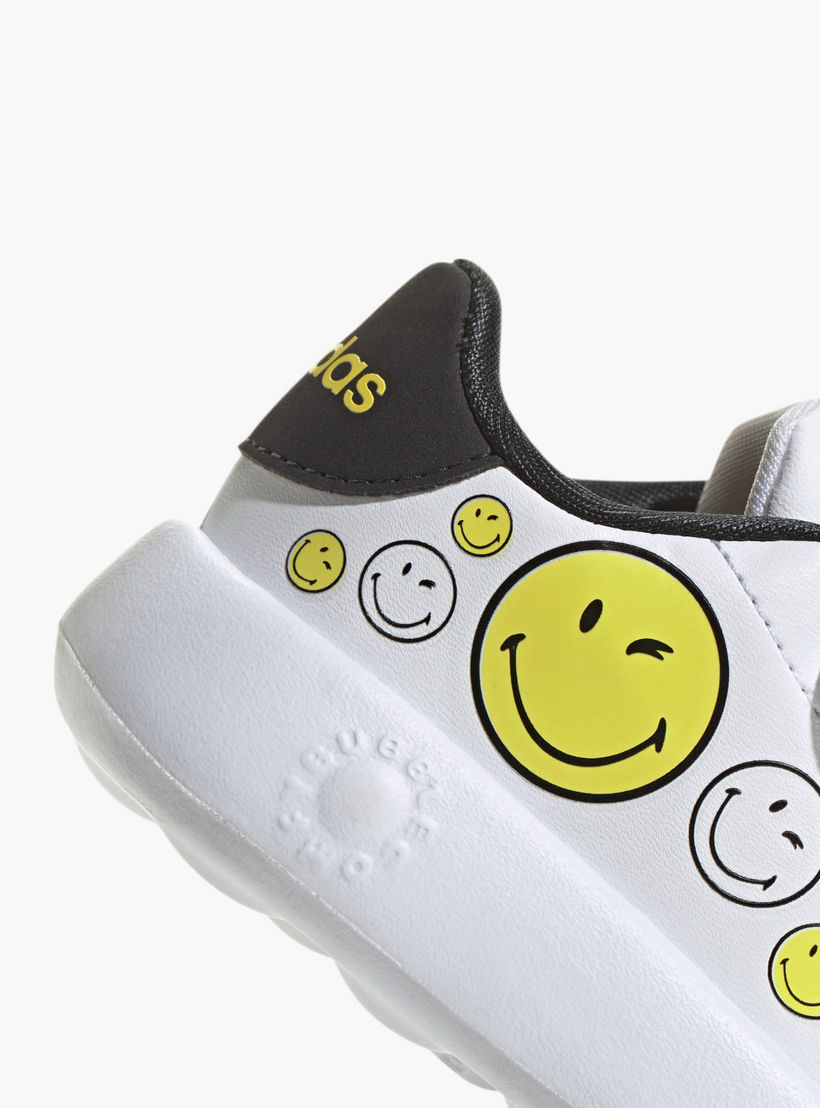 Adidas Kids' ADVANTAGE SMILEY CF I Sneakers with Hook and Loop Closure - IH6257-sports-boys-shoes-image-9