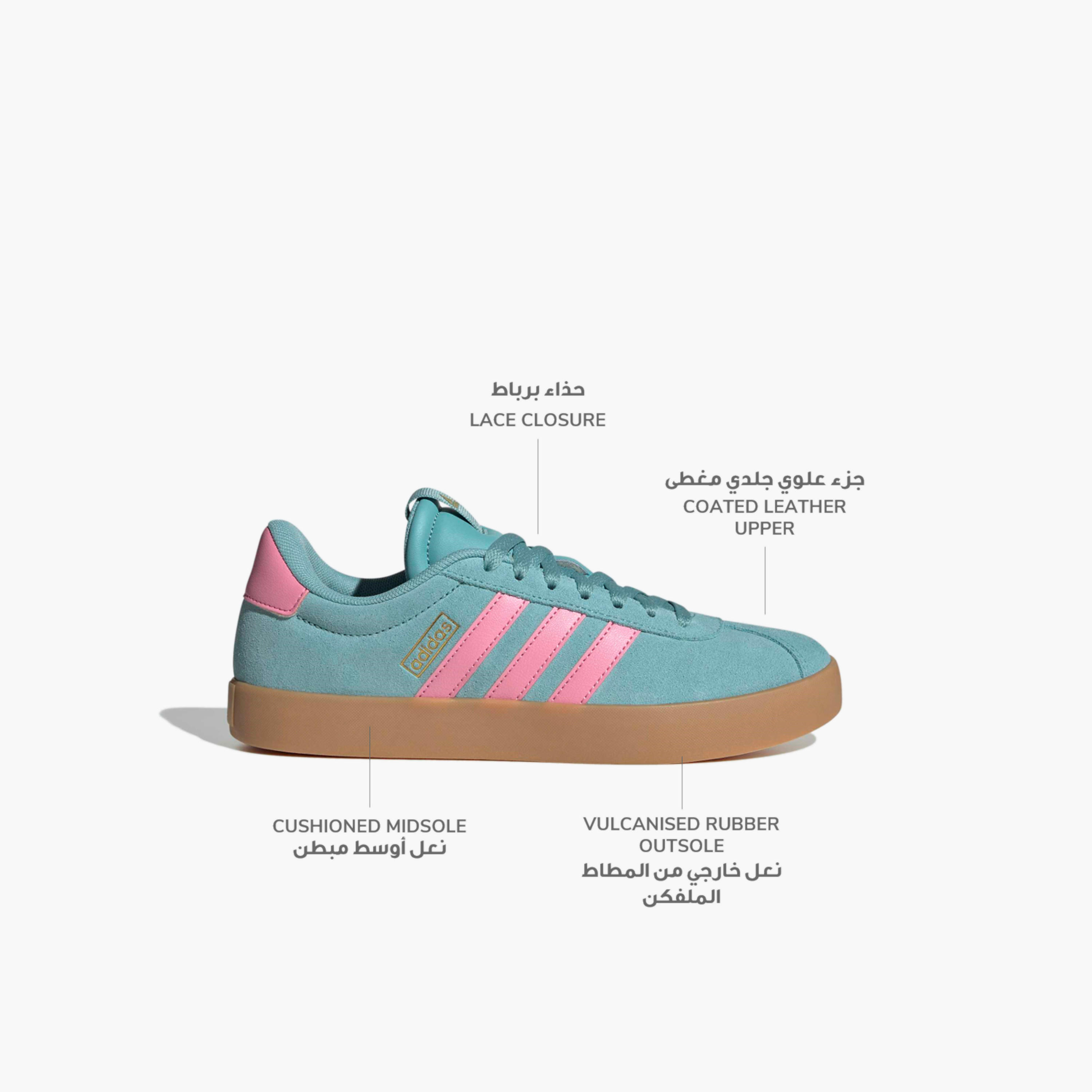 حذاء سنيكرز بطول الكاحل ورباط إغلاق في إل كورت 3.0 للنساء من أديداس-sports-women-shoes-image-2