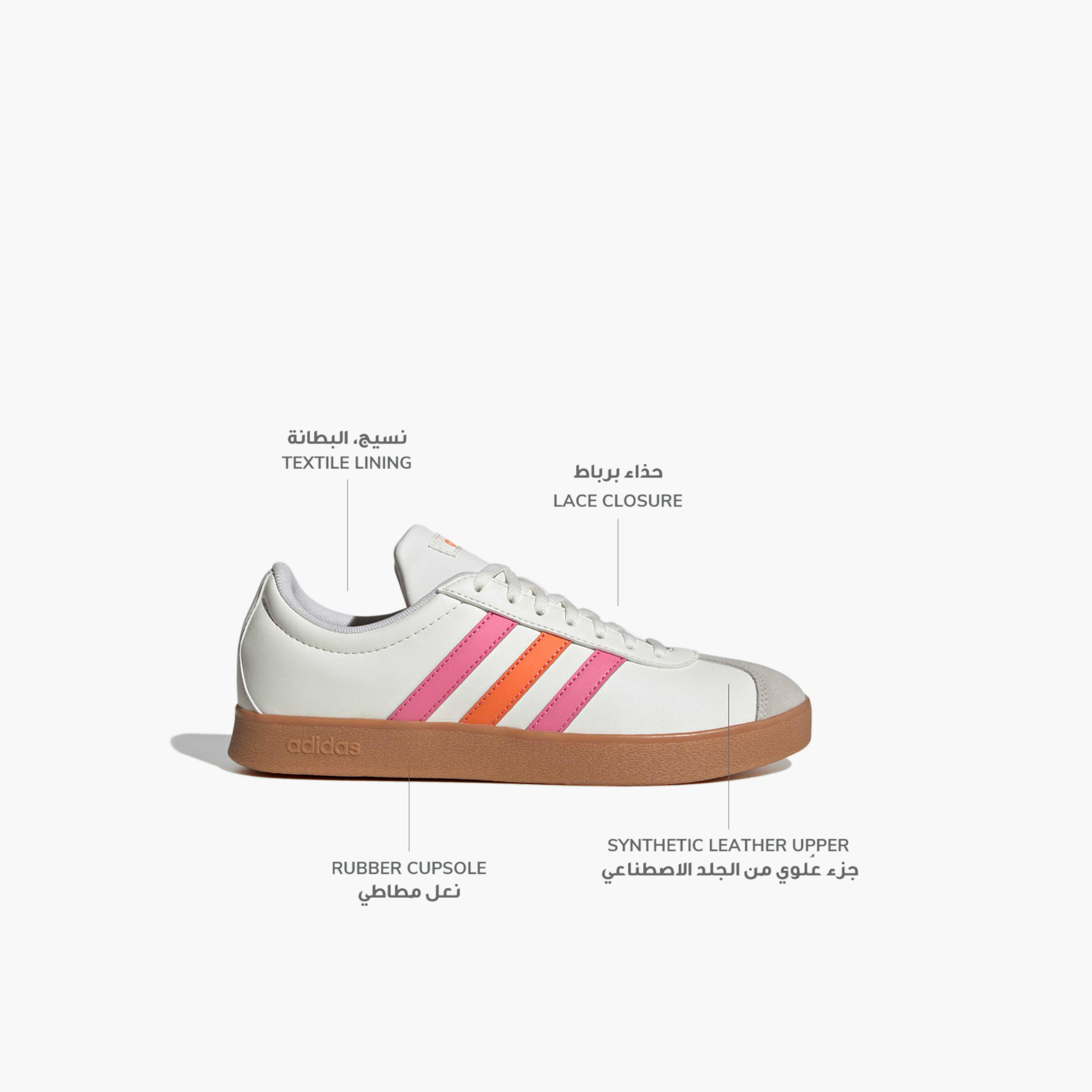 حذاء سنيكرز في إل كورت بيس برباط إغلاق للكاحل للنساء من أديداس-sports-women-shoes-image-2