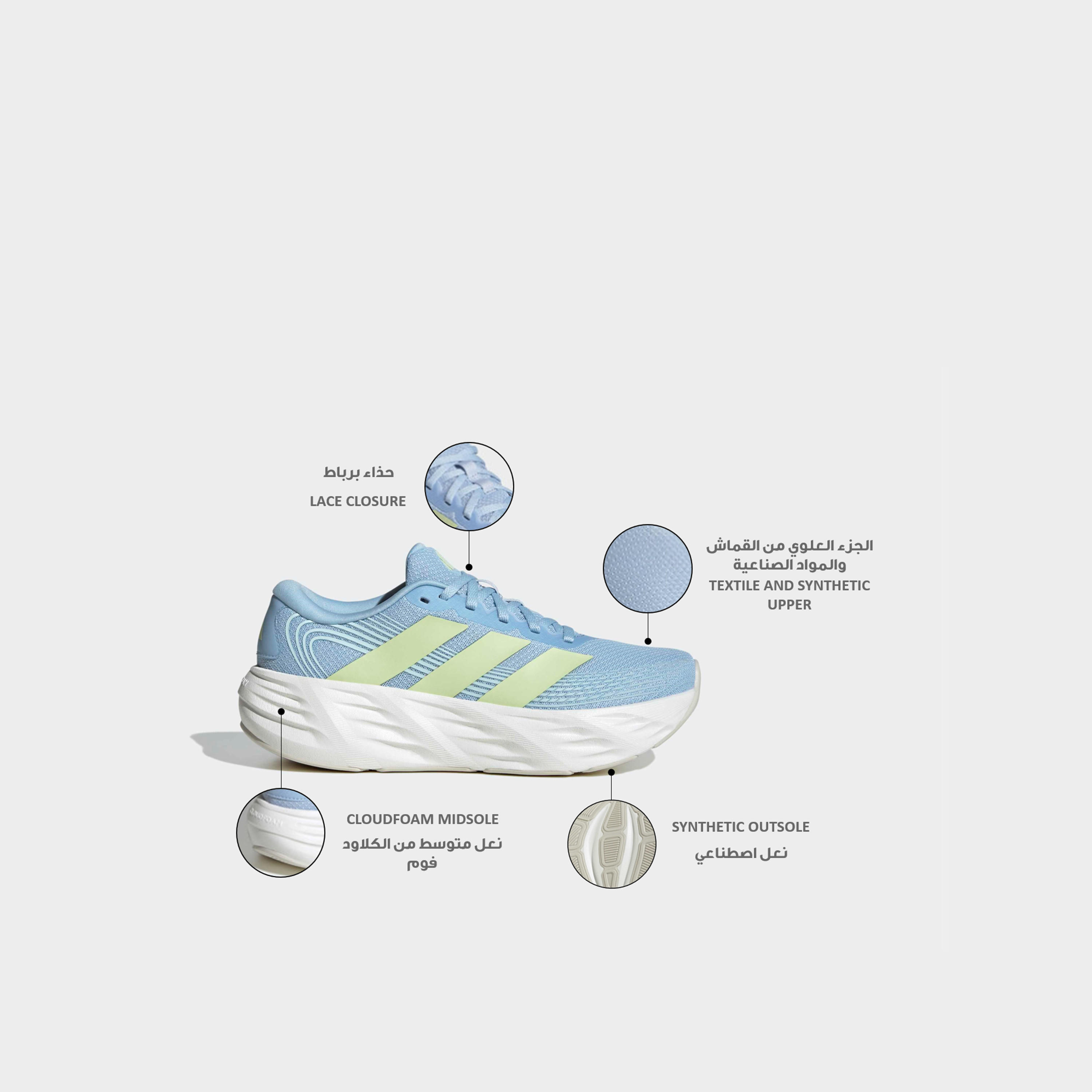 Adidas Women Galaxy 8 Cloudfoam Lace-Up Running Shoes-sports-women-shoes-image-2