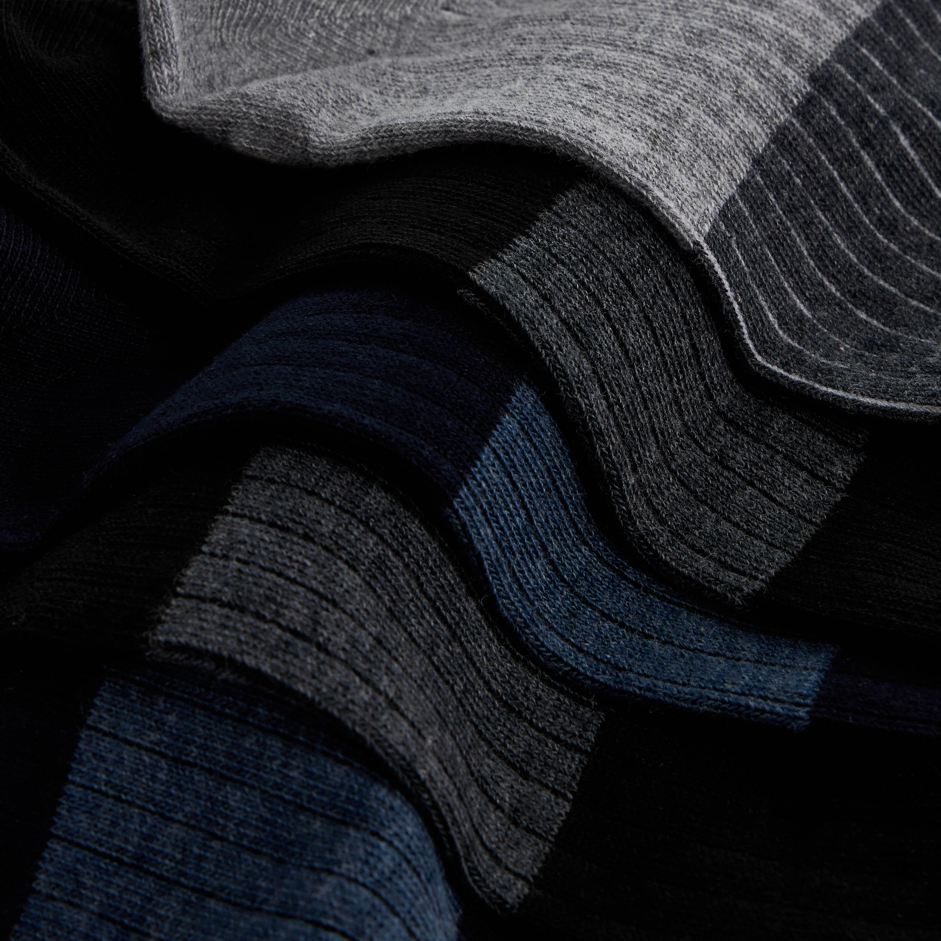 Duchini Textured Ankle Length Socks - Set of 5-men-socks-image-4
