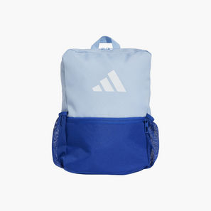 adidas Logo Print School Backpack with Adjustable Straps and Zip Closure-school-image-1