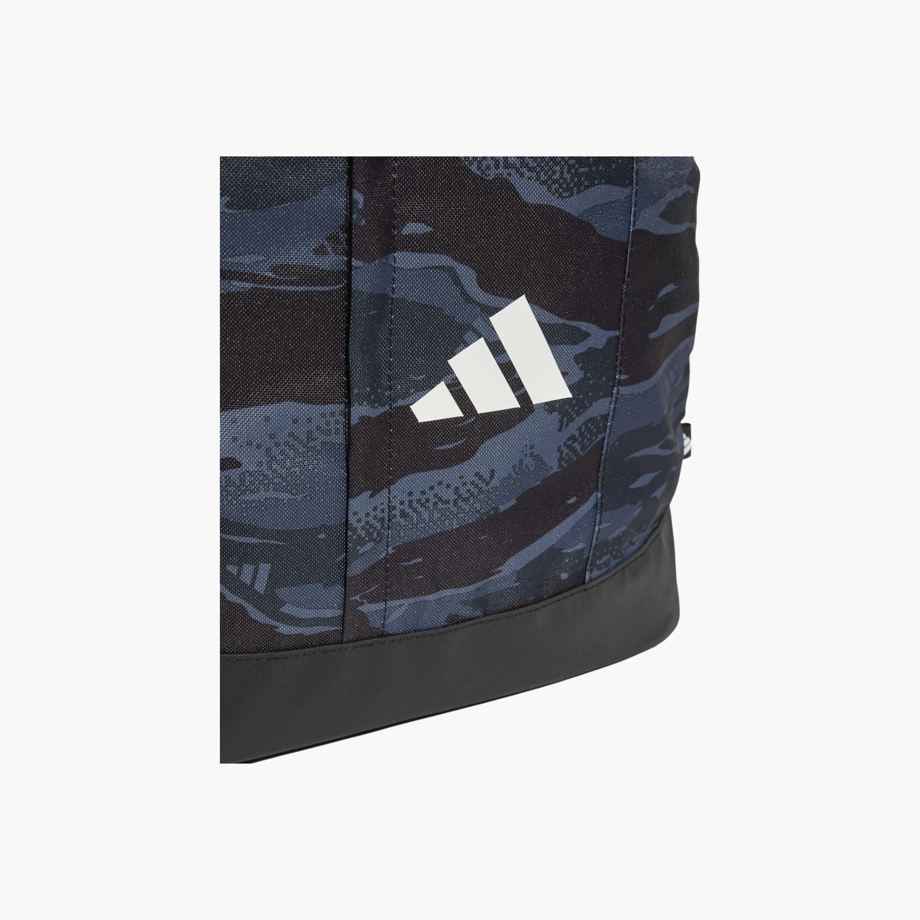adidas Logo Print School Backpack with Adjustable Shoulder Straps and Zip Closure-boys-accessories-bagsandbackpacks-image-4