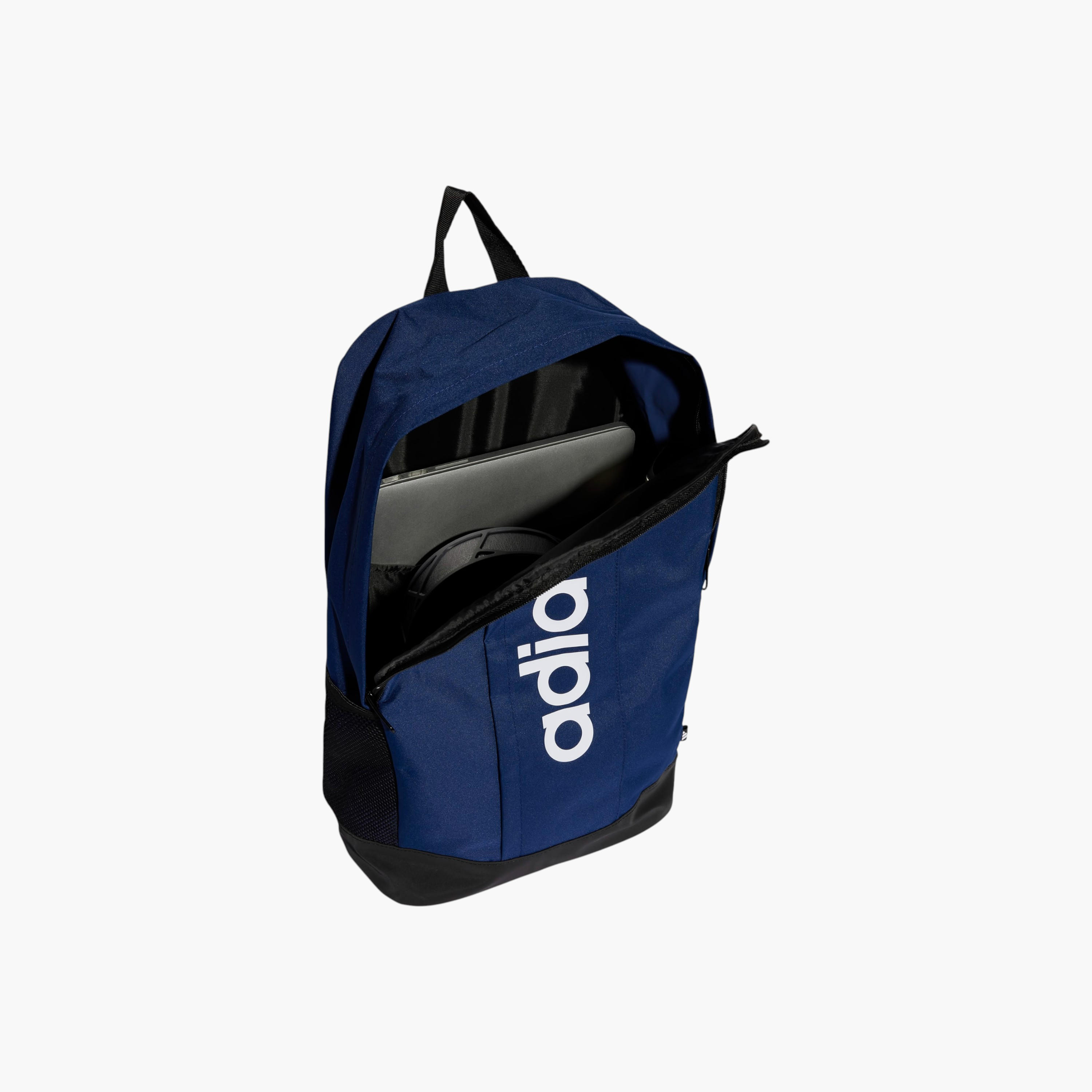 adidas Logo Print School Backpack with Adjustable Straps and Zip Closure-boys-accessories-bagsandbackpacks-image-3