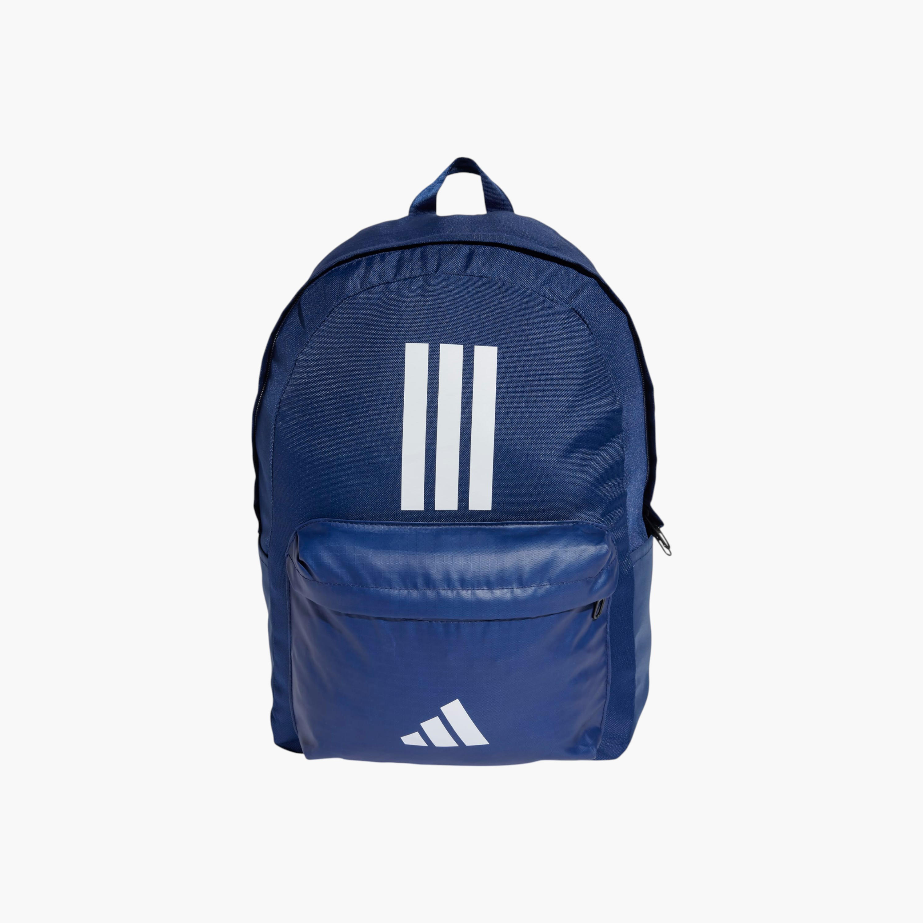 adidas Logo Print School Backpack with Adjustable Straps and Zip Closure-school-bagsandbackpacks-backpacks-image-1