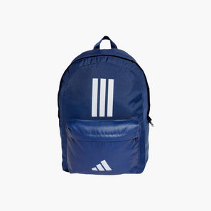 adidas Logo Print School Backpack with Adjustable Straps and Zip Closure-school-image-1