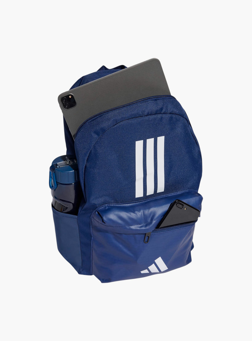 adidas Logo Print School Backpack with Adjustable Straps and Zip Closure-school-bagsandbackpacks-backpacks-image-4