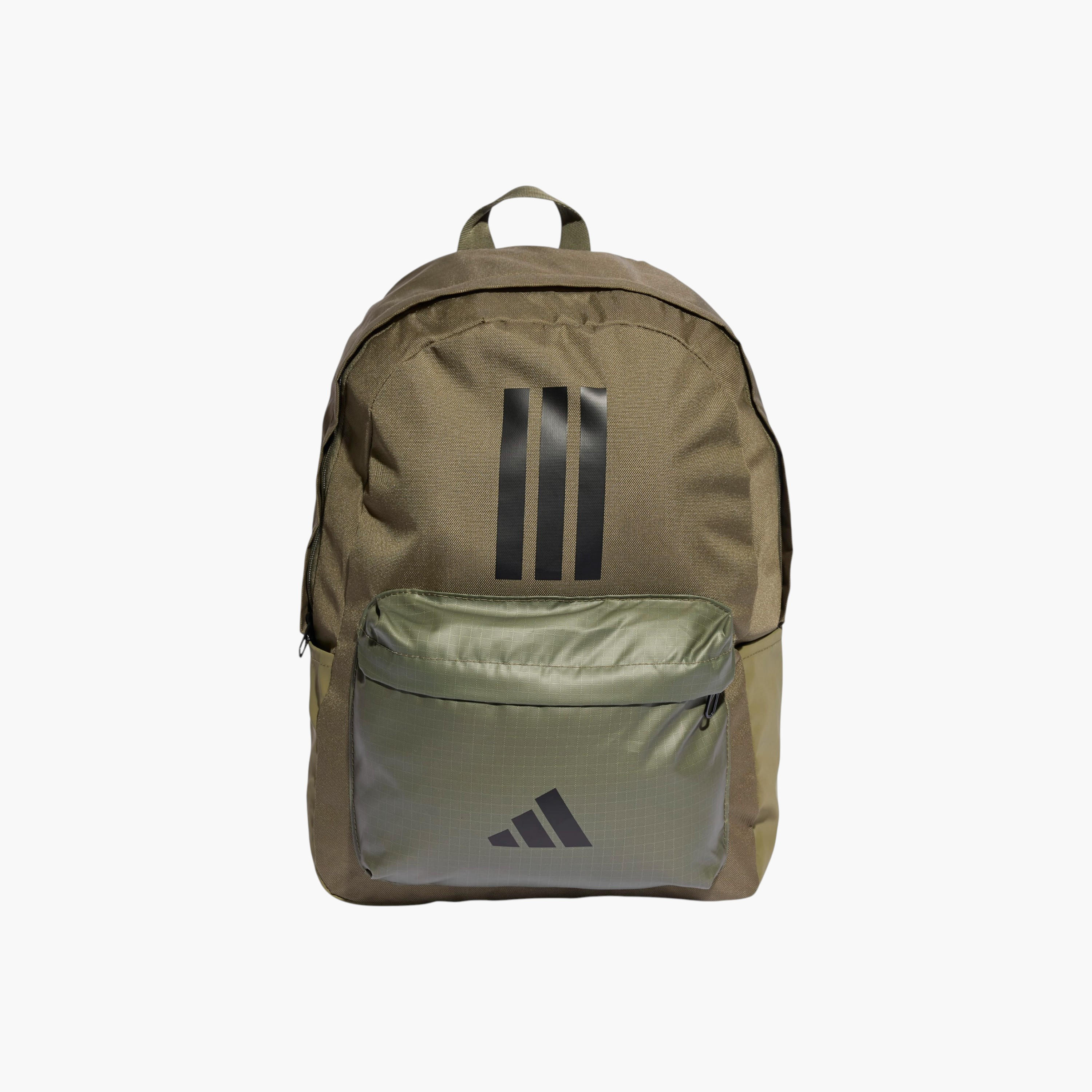 adidas Logo Print School Backpack with Adjustable Straps and Zip Closure-boys-accessories-bagsandbackpacks-image-1