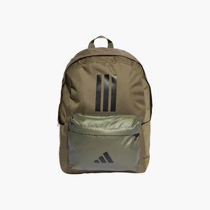 adidas Logo Print School Backpack with Adjustable Straps and Zip Closure-school-image-1