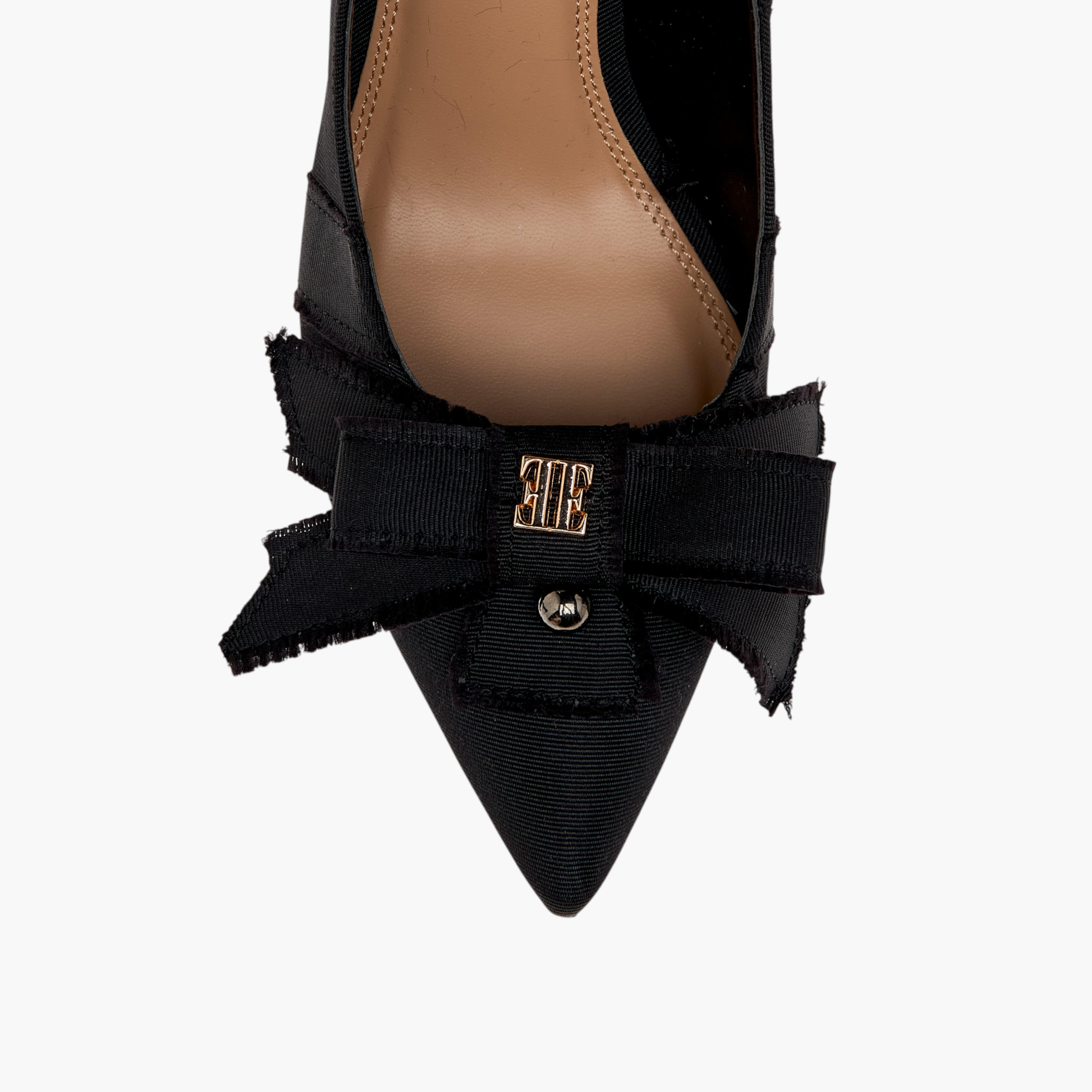 Elle Women's Bow Accent Slip-On Pumps with Stiletto Heels-women-shoes-heels-image-4