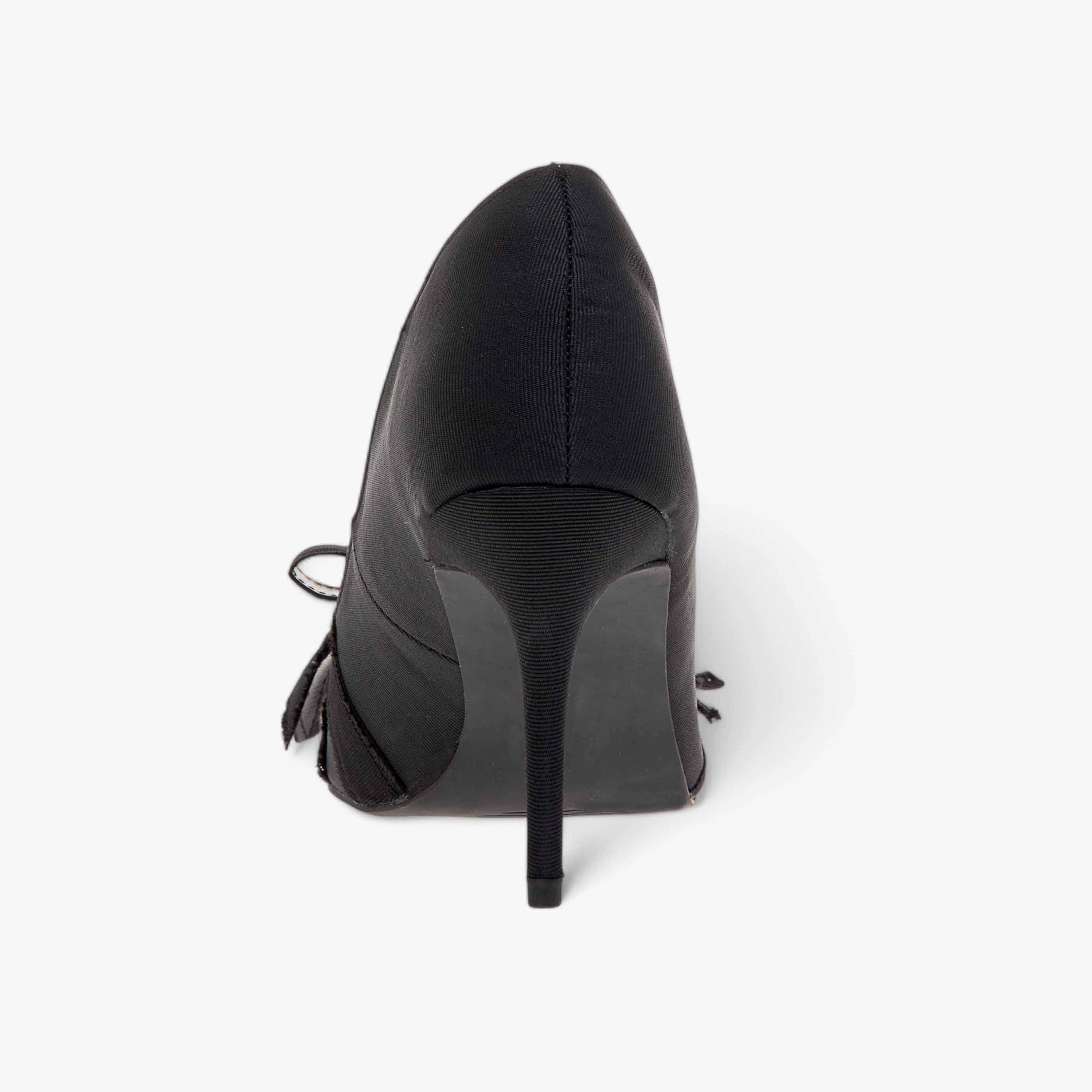 Elle Women's Bow Accent Slip-On Pumps with Stiletto Heels-women-shoes-heels-image-5