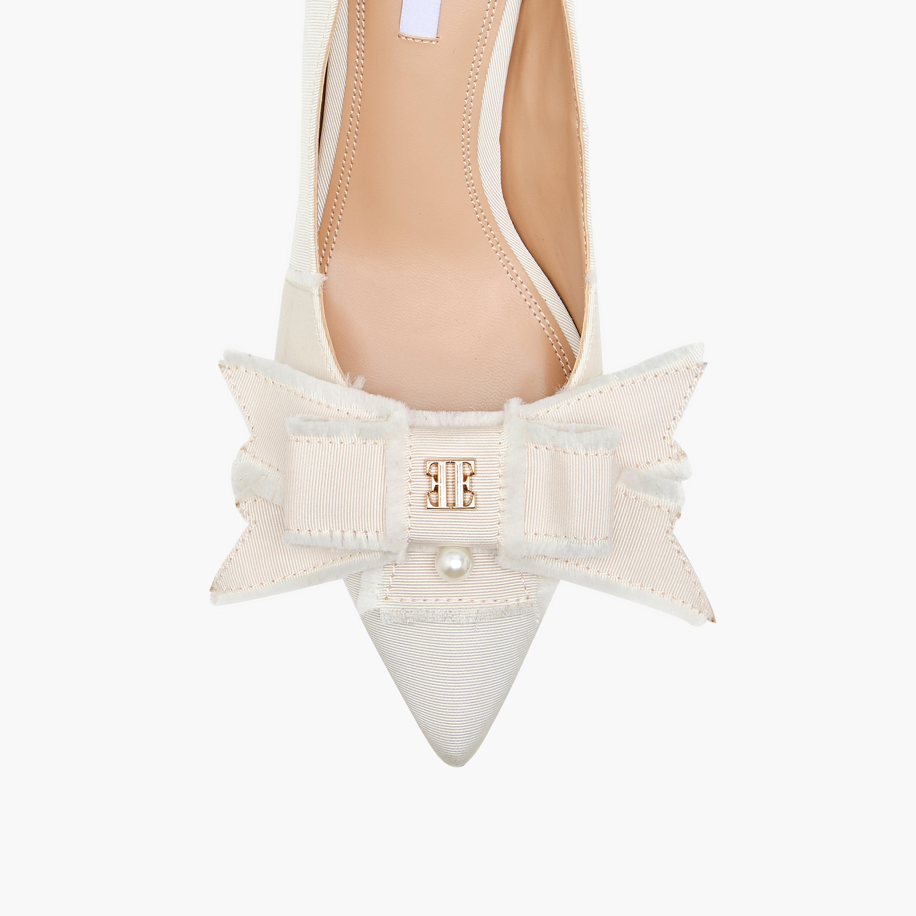 Elle Women's Bow Accent Slip-On Pumps with Stiletto Heels-women-shoes-heels-image-4