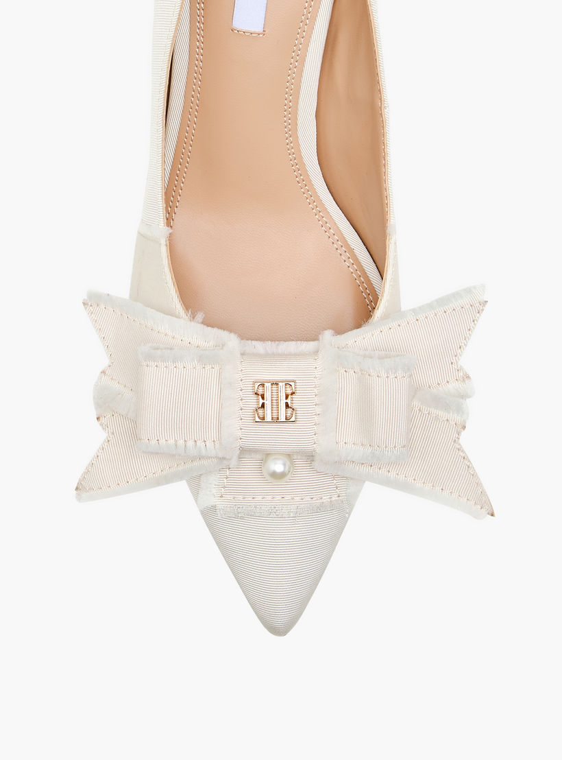 Elle Women's Bow Accent Slip-On Pumps with Stiletto Heels-women-shoes-heels-image-4