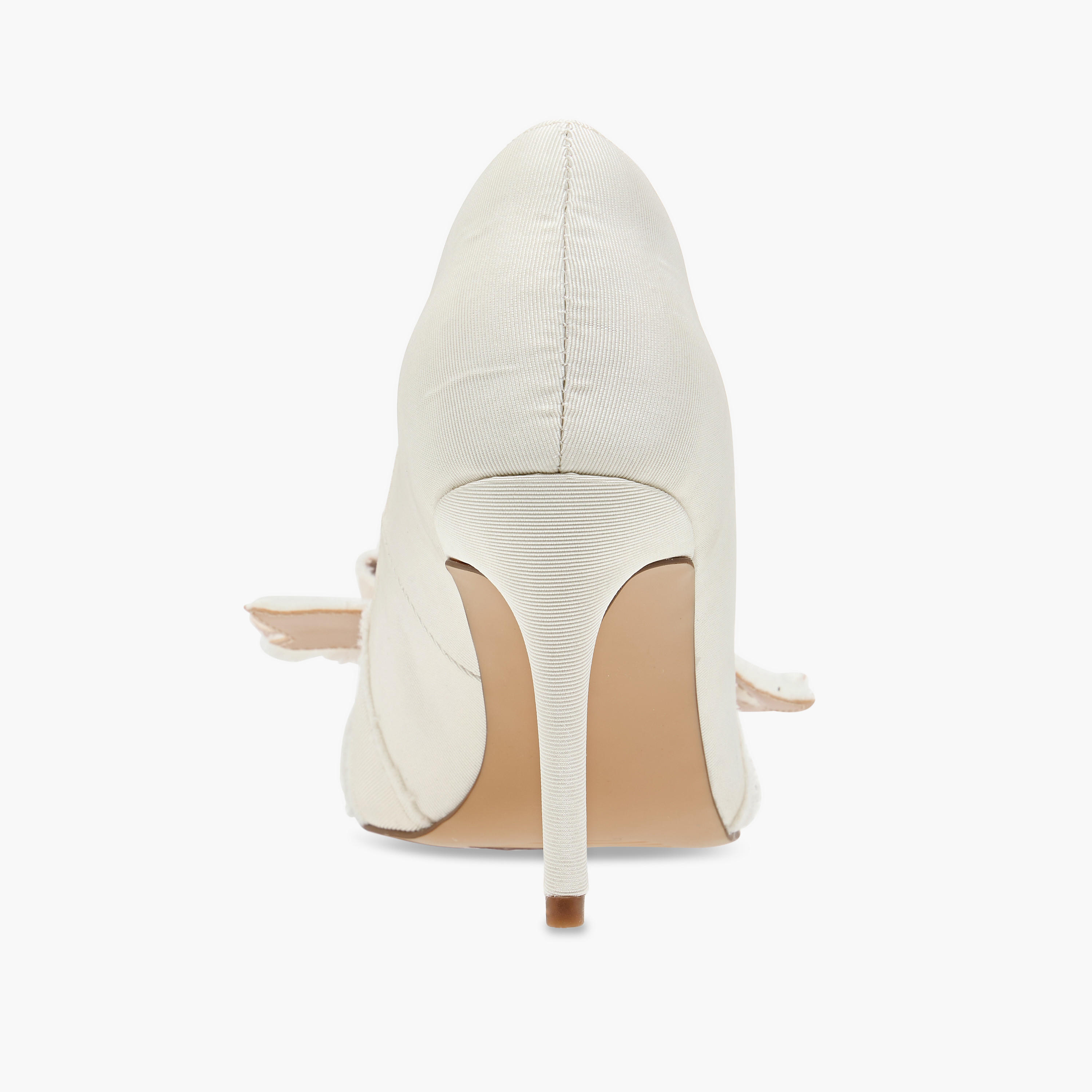 Elle Women's Bow Accent Slip-On Pumps with Stiletto Heels-women-shoes-heels-image-5