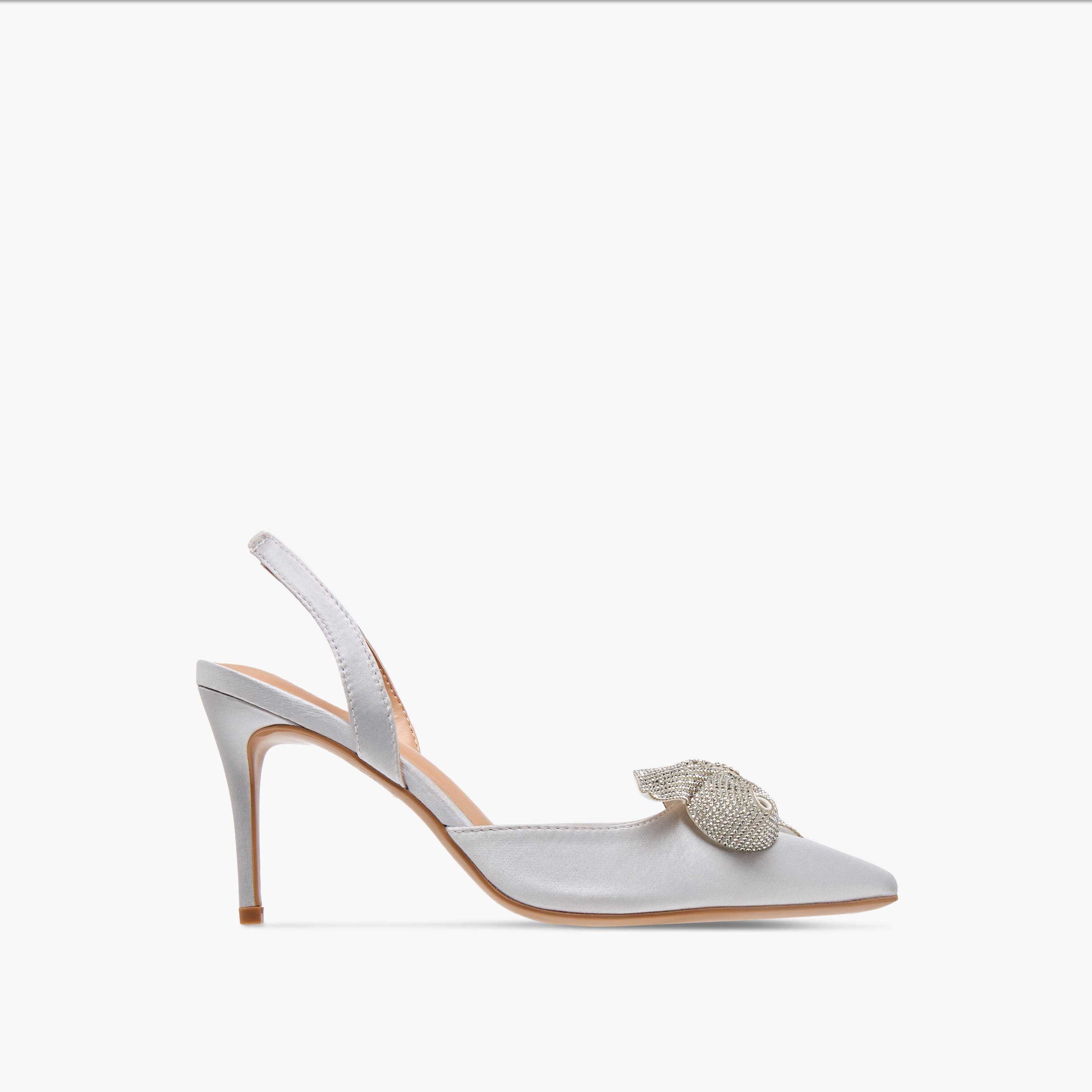 Celeste Women's Bow Embellished Slingback Shoes with Stiletto Heels-women-shoes-heels-image-3