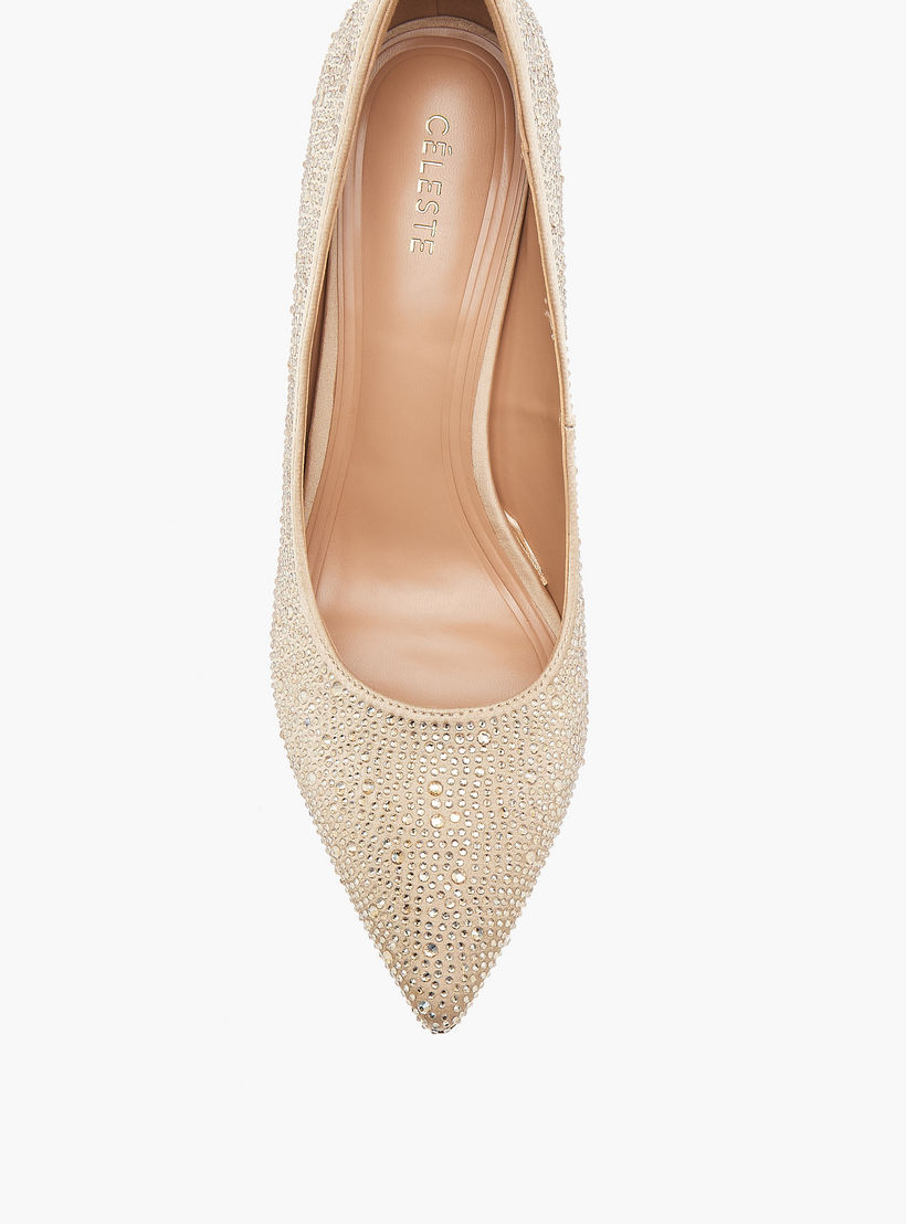حذاء كلاسيكي مزين بكعب رفيع للنساء من سيليست-women-shoes-heels-image-4