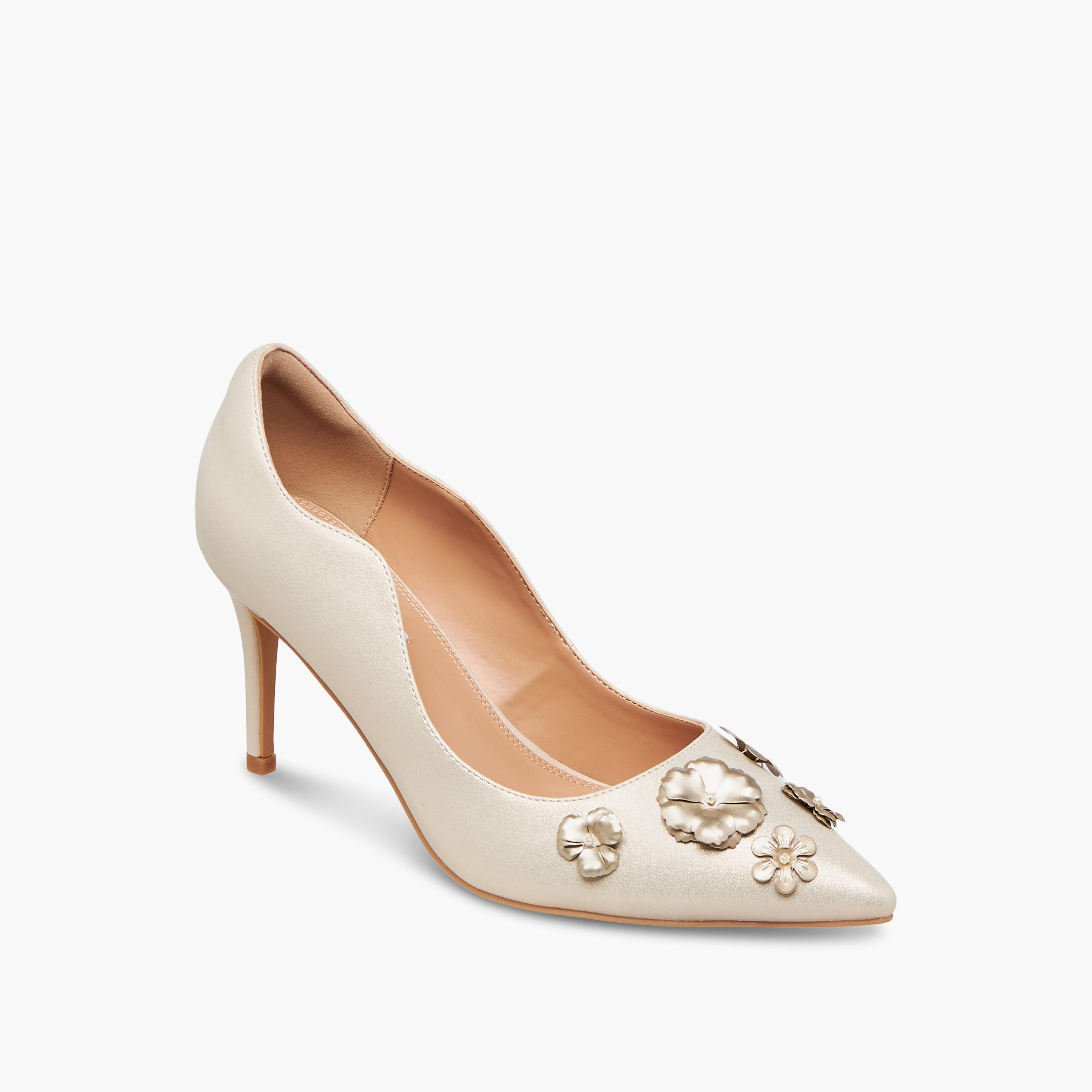 Elle Women Floral Embellished Stiletto Heel Shoes-women-shoes-sandals-heeled-image-2