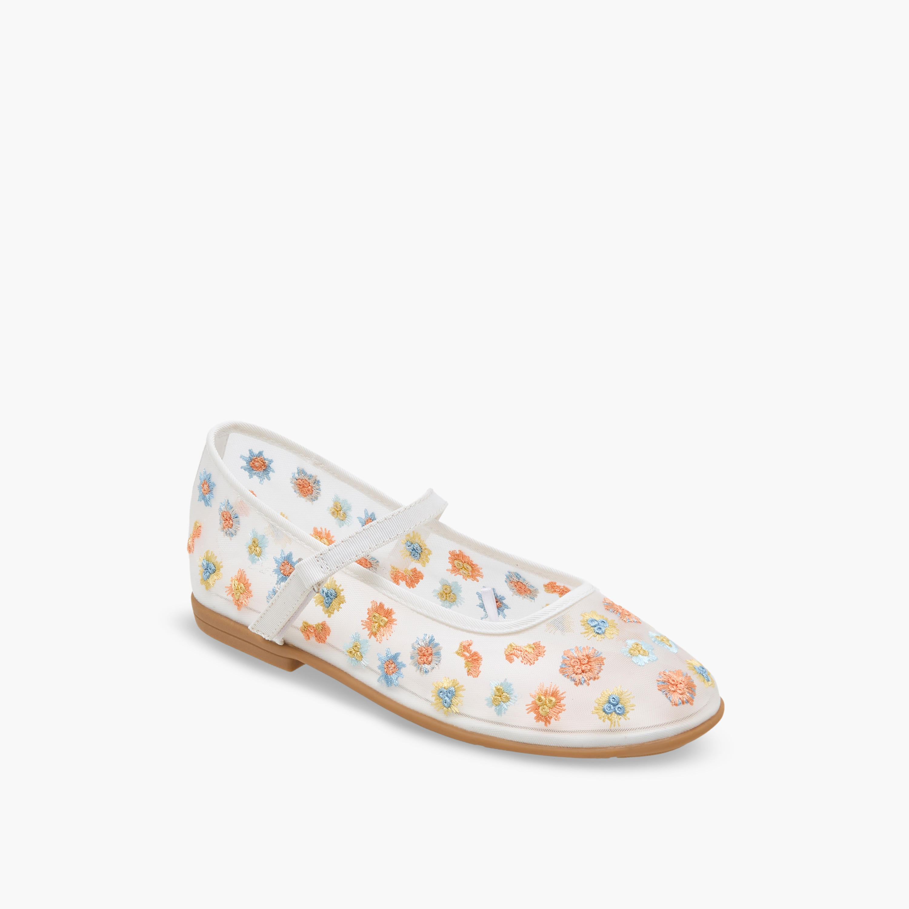 Celeste Girls Floral Embroidered Mary Jane Shoes-girls-shoes-maryjanes-image-2
