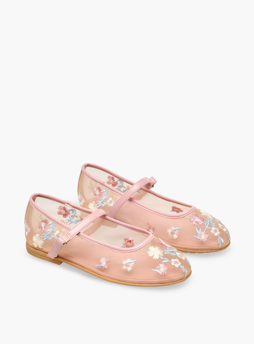 Celeste Girls Floral Embroidered Mary Jane Shoes-girls-shoes-maryjanes-image-1