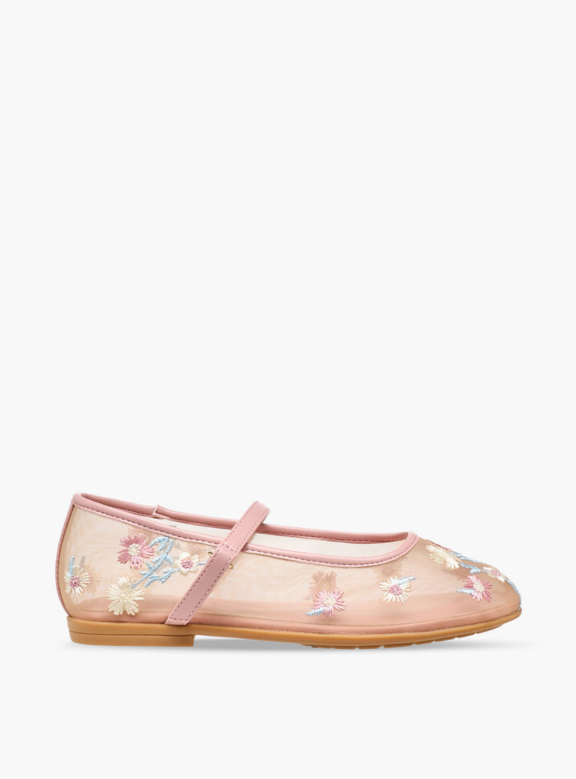 Celeste Girls Floral Embroidered Mary Jane Shoes-girls-shoes-maryjanes-image-3