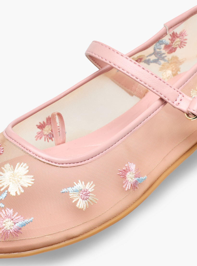 Celeste Girls Floral Embroidered Mary Jane Shoes-girls-shoes-maryjanes-image-6