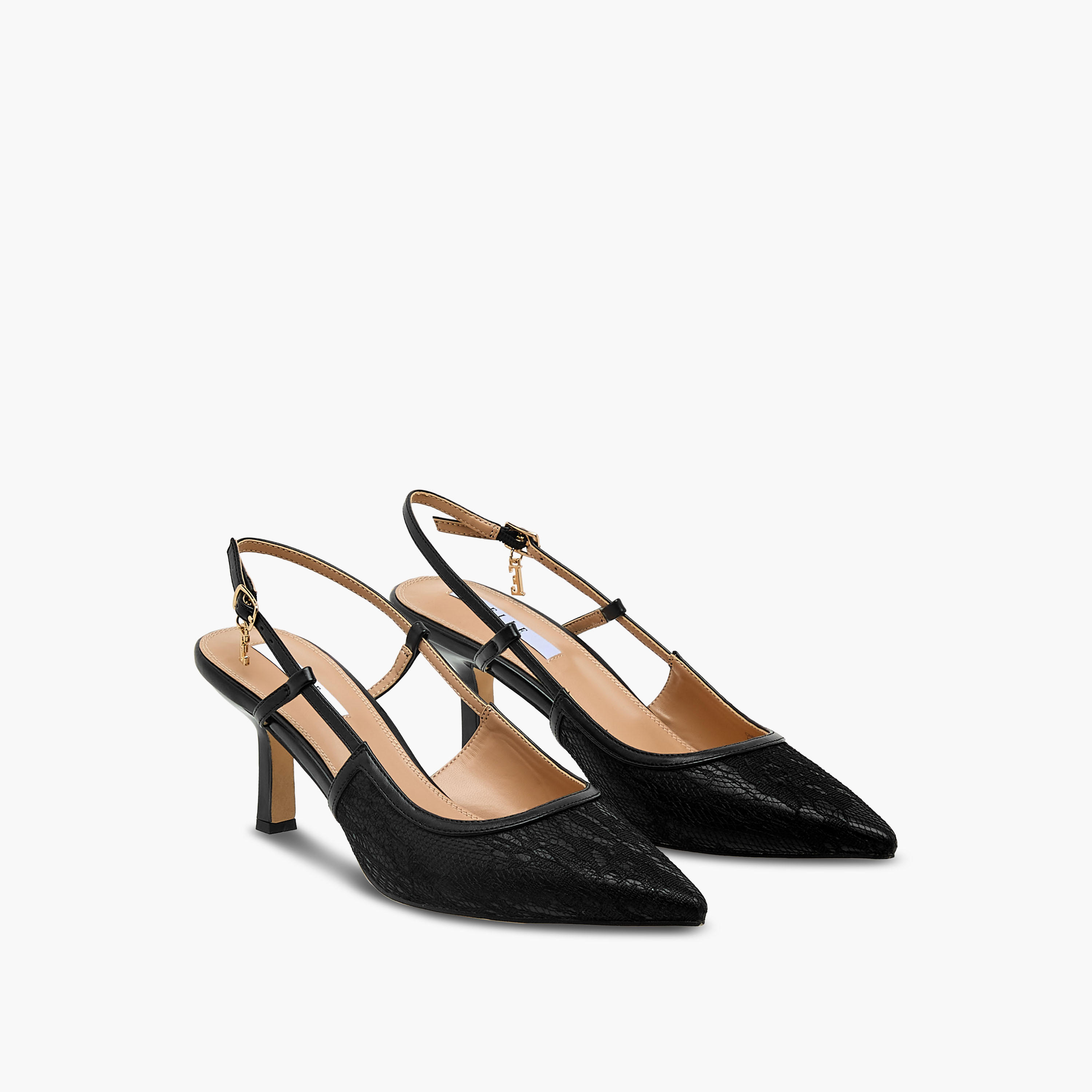 Elle Women Lace Textured Shoes-women-shoes-sandals-heeled-image-1