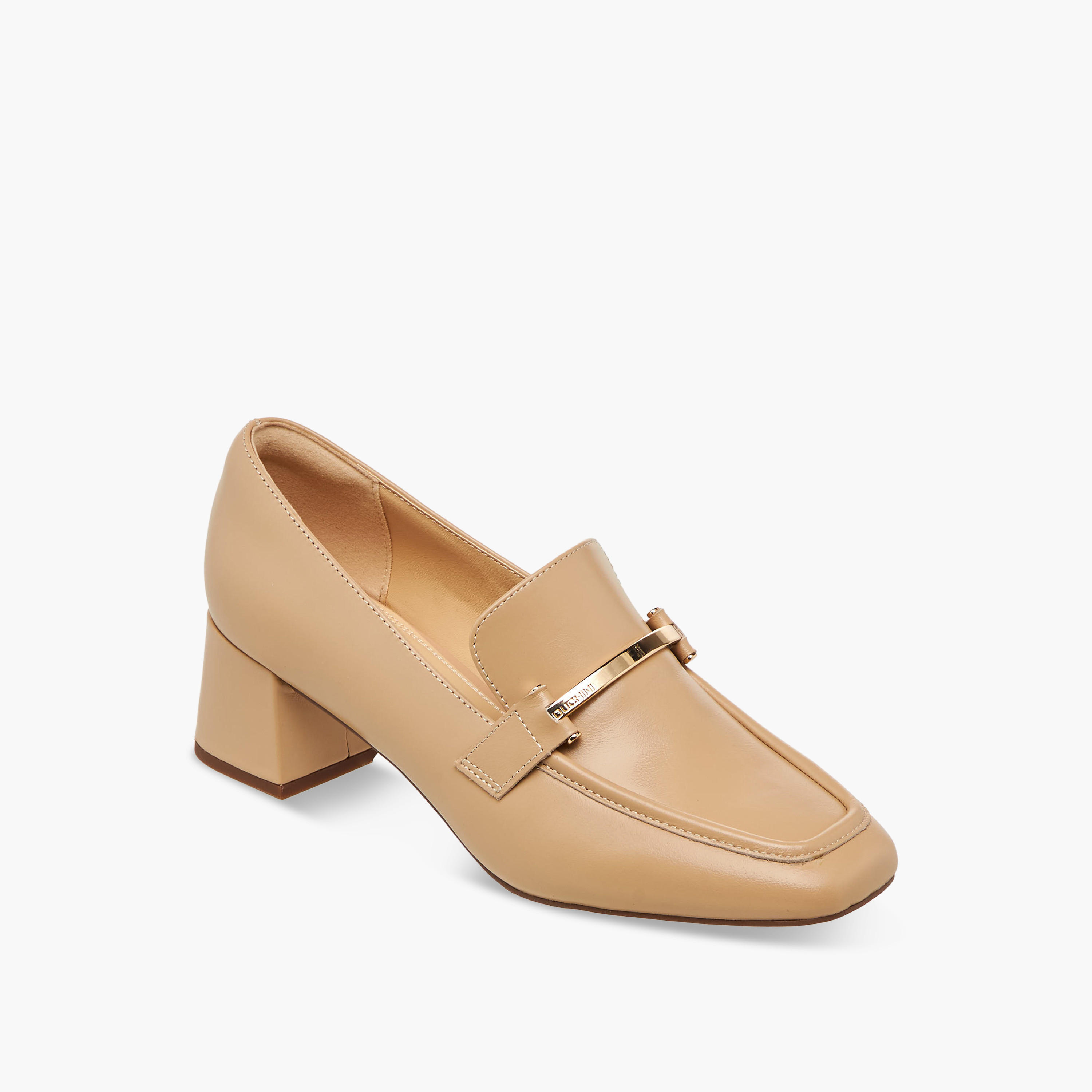 Duchini Women Block Heel Leather Loafers-women-shoes-loafersandmoccasins-image-2