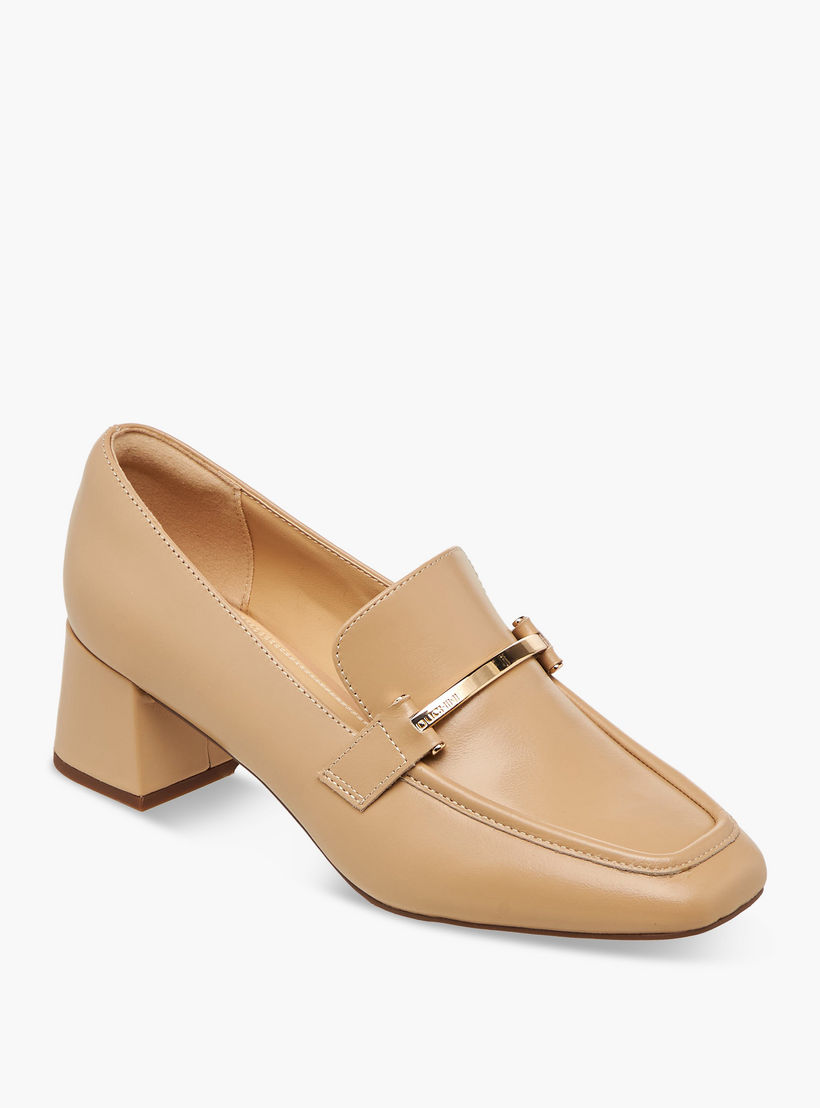 Duchini Women Block Heel Leather Loafers-women-shoes-loafersandmoccasins-image-2