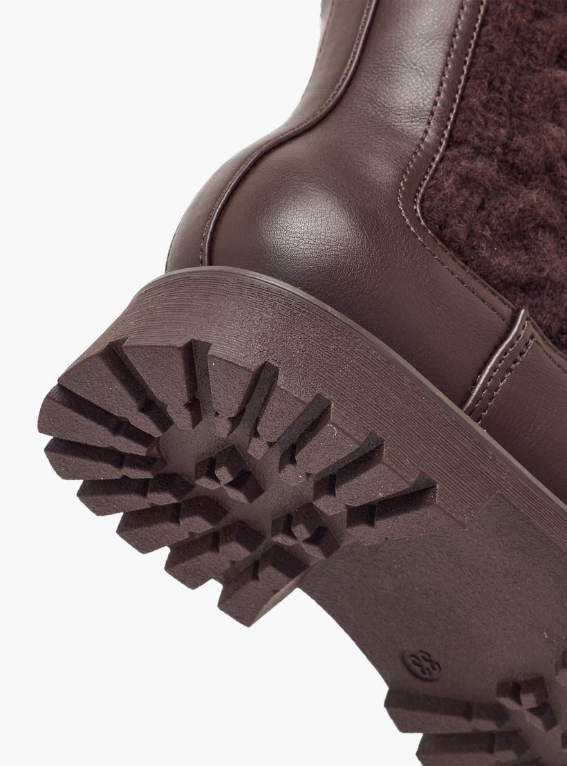 بوت سادة بقصة عالية وحياكة مضفّرة من ليتل ميسي-girls-shoes-boots-image-5