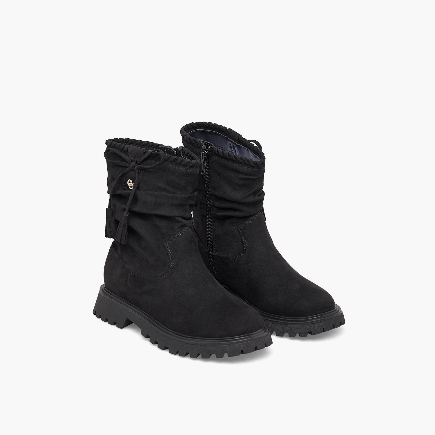بوت للكاحل بشرابة للبنات من سيليست-girls-shoes-boots-image-1