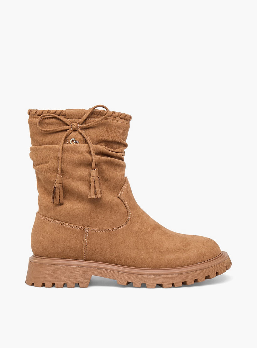 بوت للكاحل بشرابة للبنات من سيليست-girls-shoes-boots-image-3