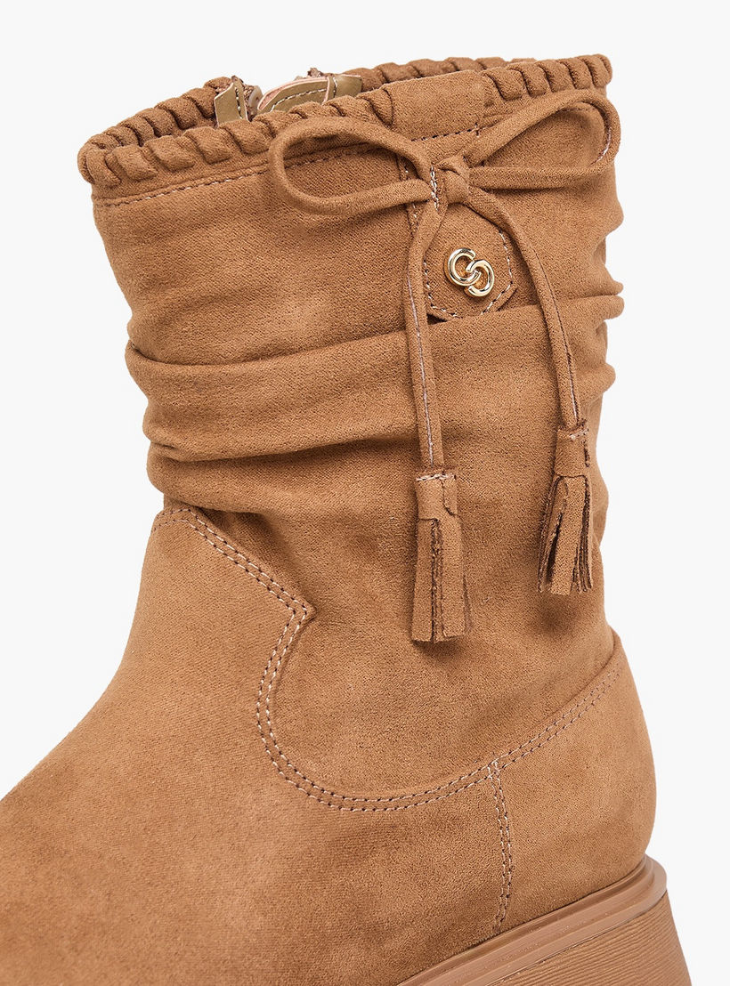 بوت للكاحل بشرابة للبنات من سيليست-girls-shoes-boots-image-4