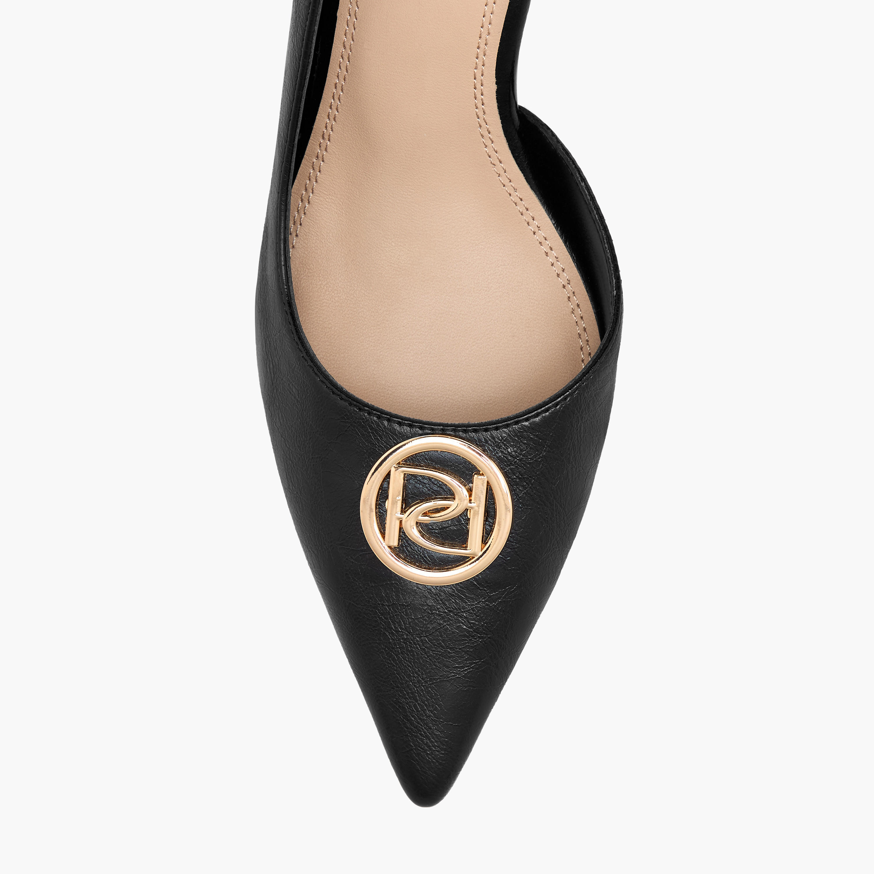 Paprika Logo Accent Slip-On Shoes with Stiletto Heels-women-shoes-heels-image-4