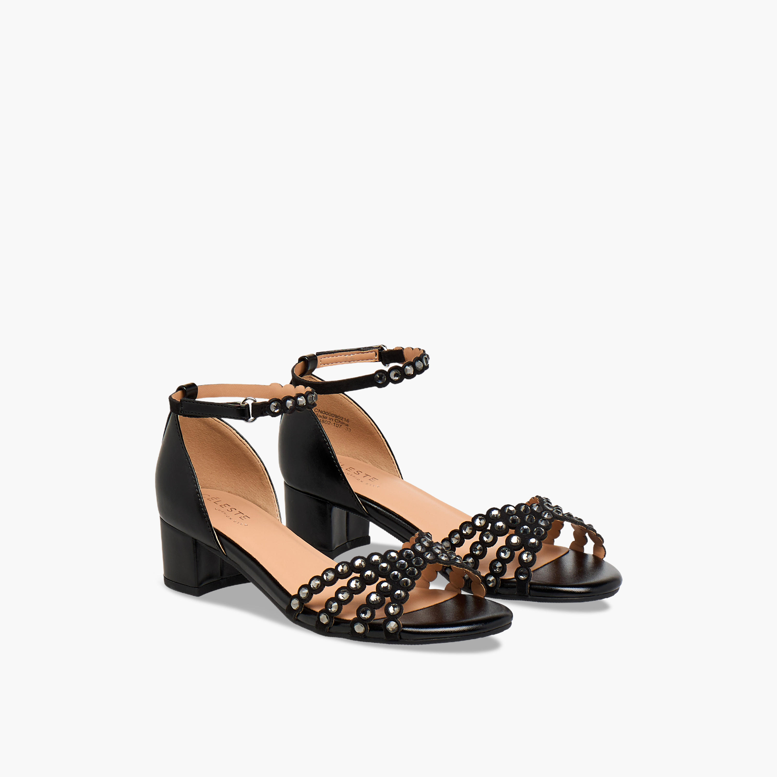 صندل بكعب عريض وبحزام كاحل للبنات من سيليست-girls-shoes-sandals-image-1