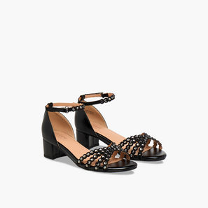 Celeste Girls Block Heel Ankle Strap Sandals-girls-shoes-image-1