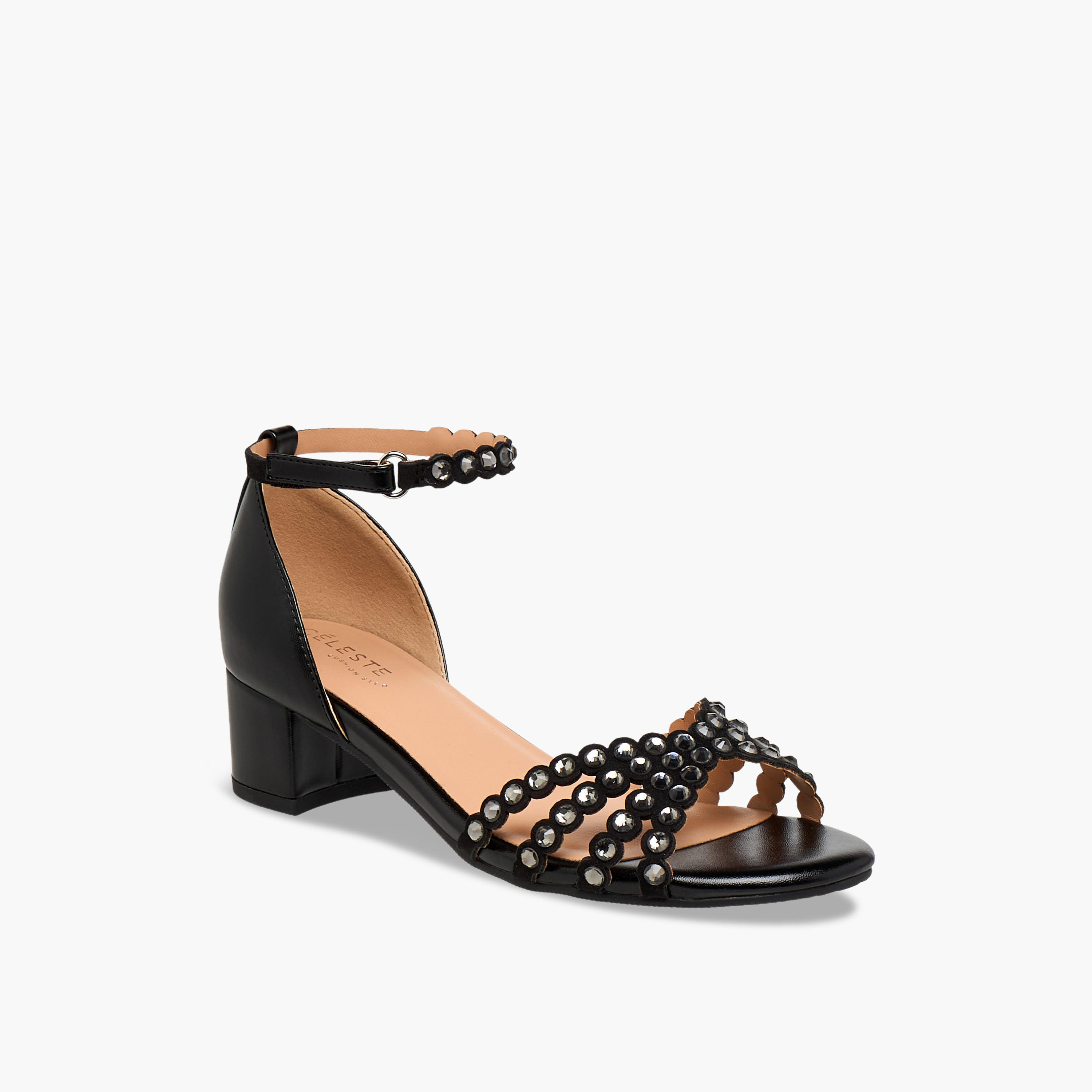 صندل بكعب عريض وبحزام كاحل للبنات من سيليست-girls-shoes-sandals-image-2