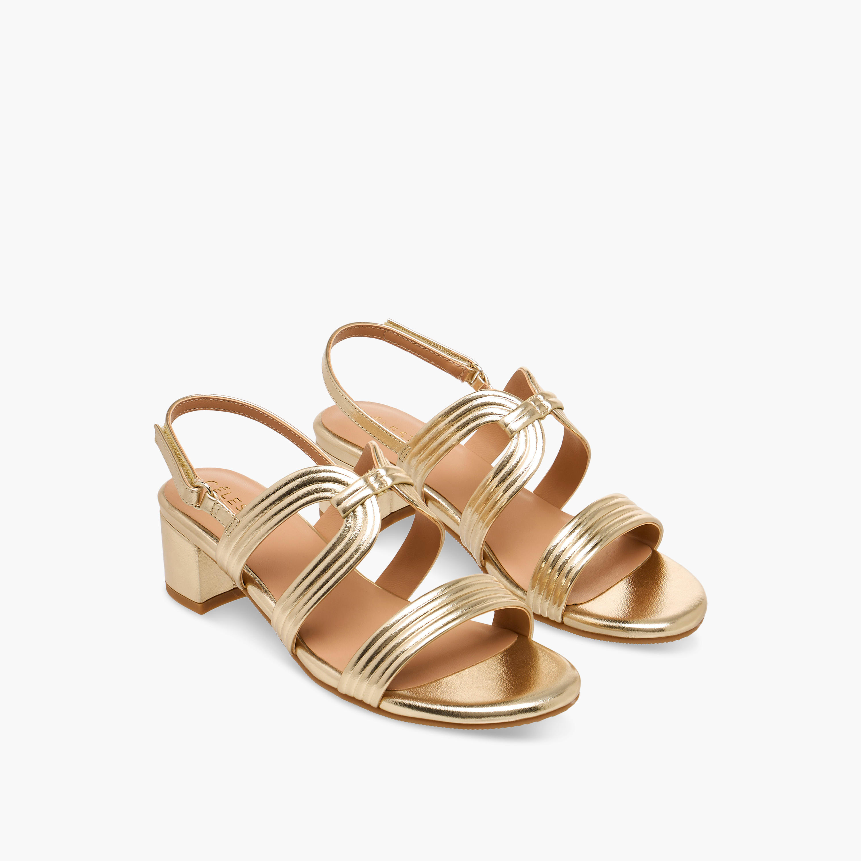 Celeste Girls Hook & Loop Block Heel Sandals-girls-shoes-sandals-image-1