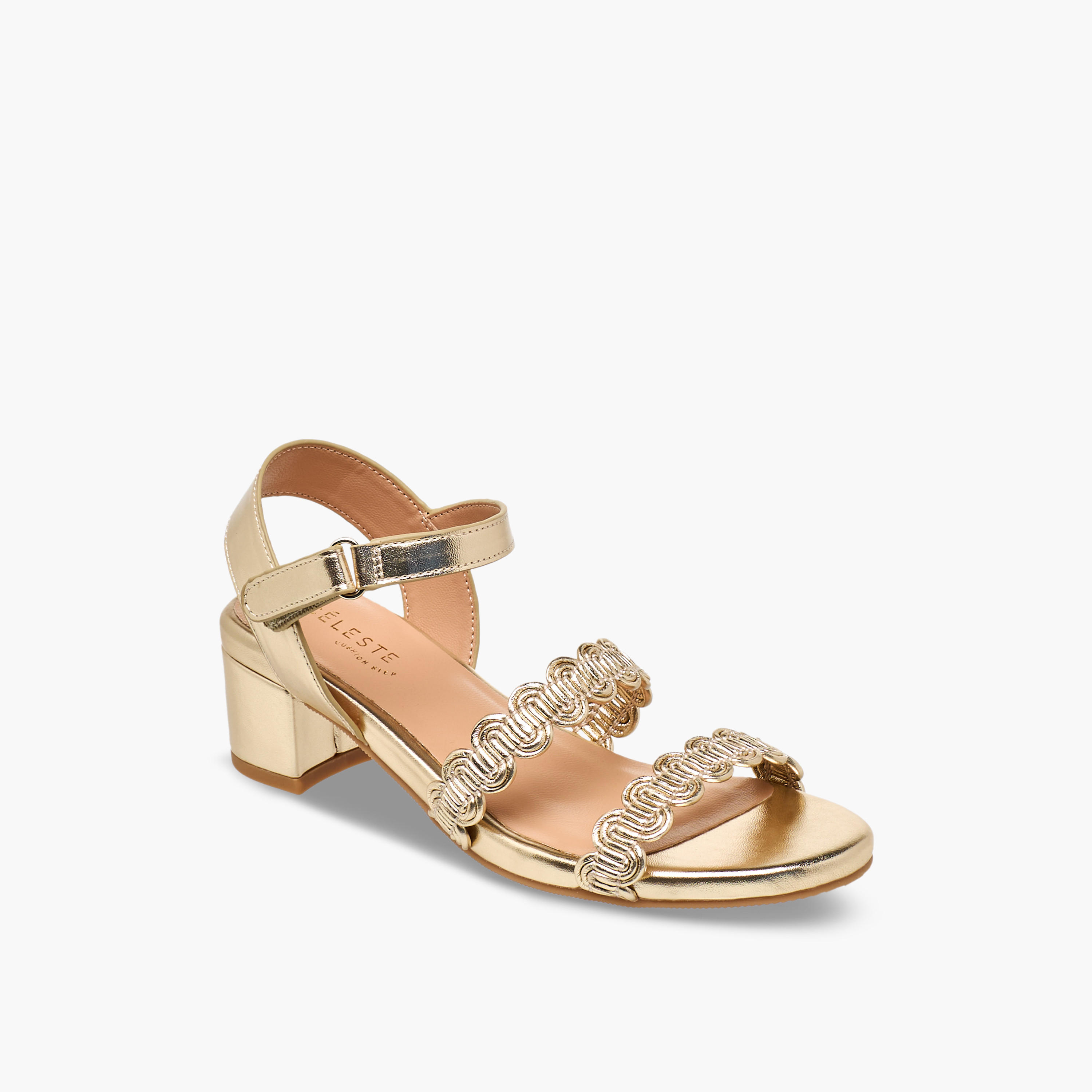 صندل بكعب عريض وبتصميم متعرج للبنات من سيليست-girls-shoes-sandals-image-2