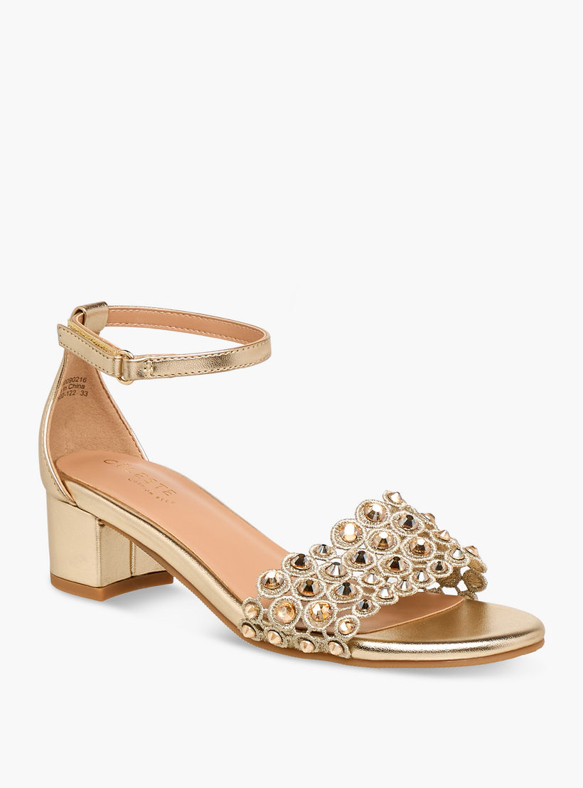 صندل بحزام حول الكاحل وكعب سميك للبنات من سيليست-girls-shoes-sandals-image-2