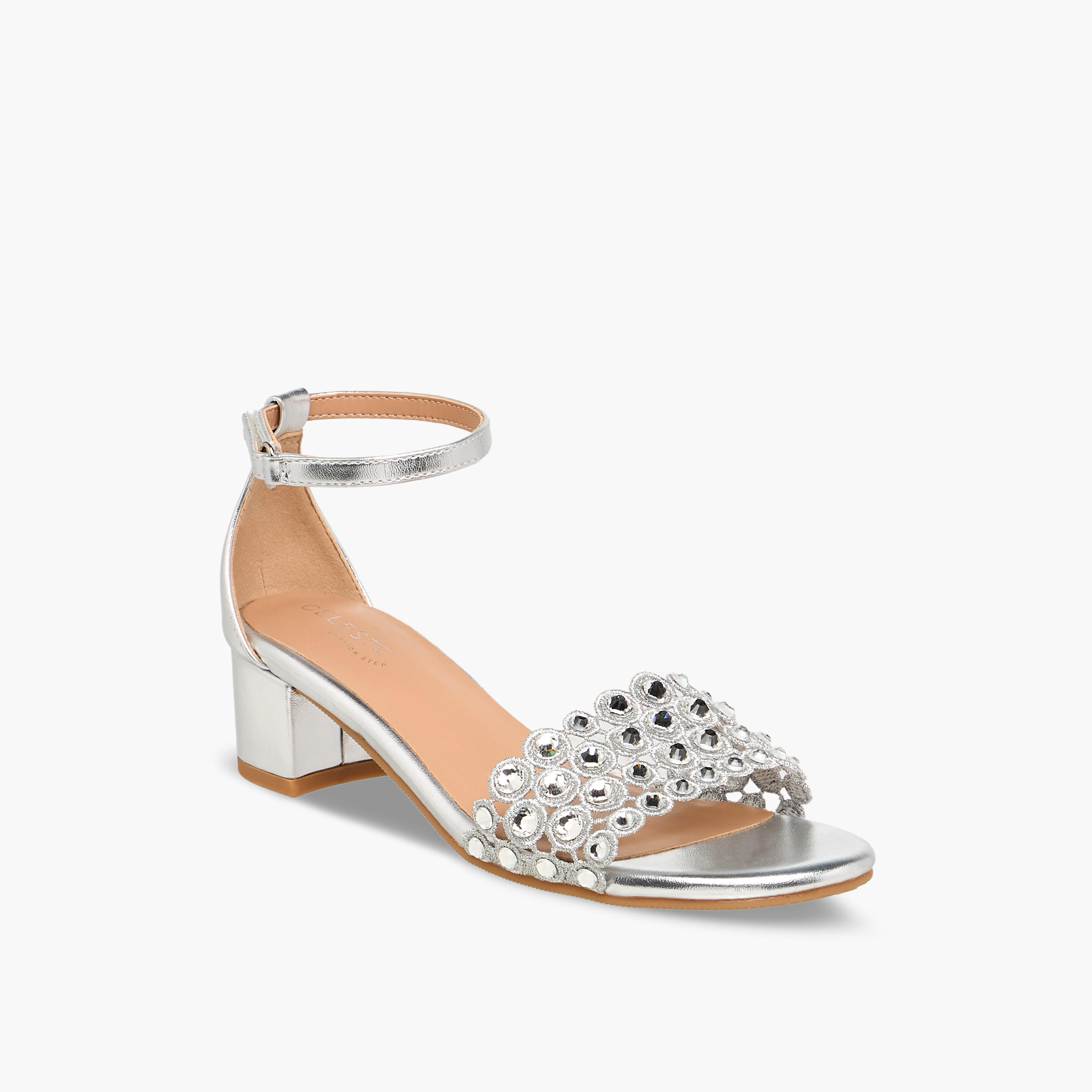 صندل بحزام حول الكاحل وكعب سميك للبنات من سيليست-girls-shoes-sandals-image-2
